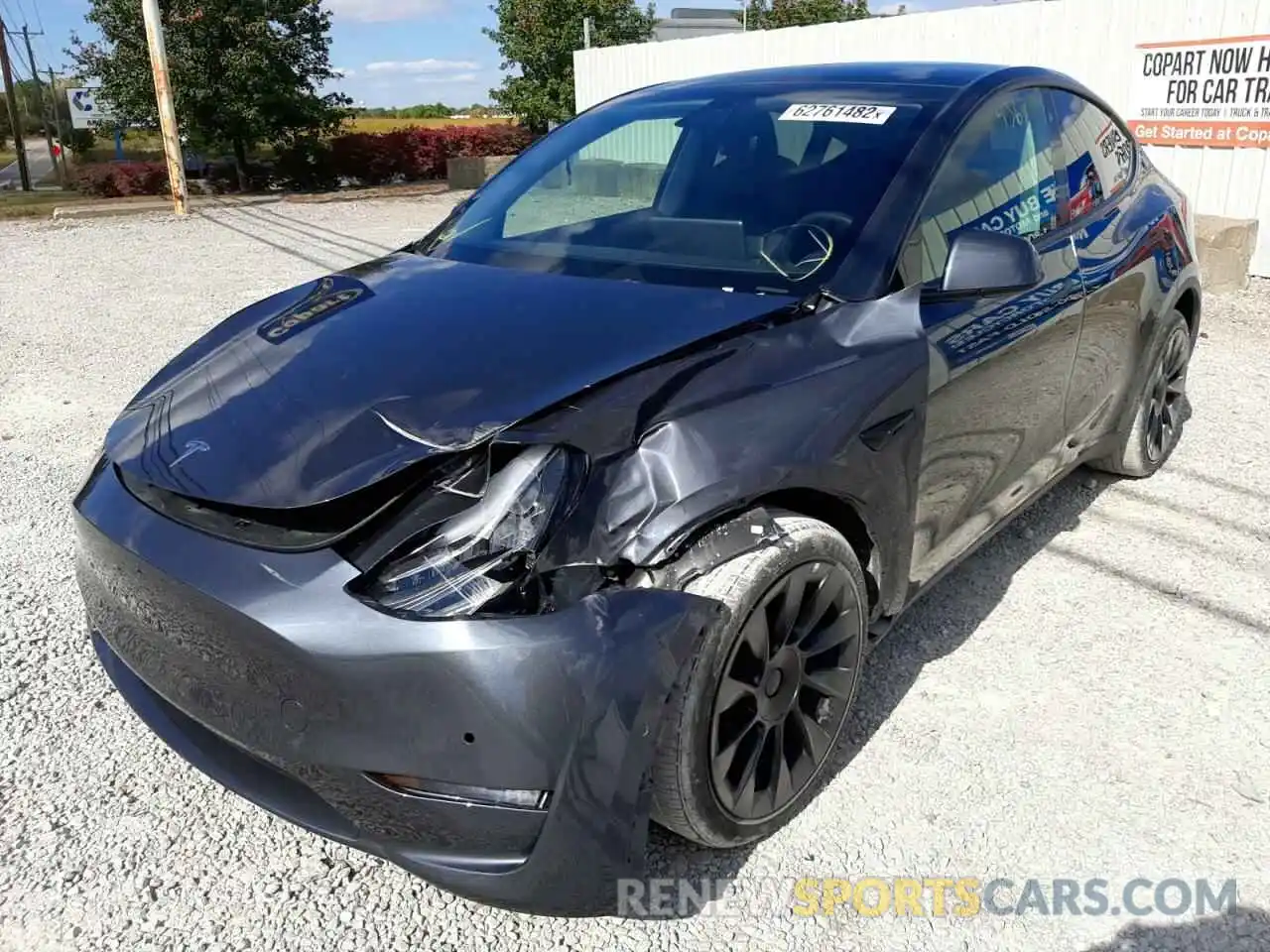 2 Photograph of a damaged car 7SAYGDEE6NF387014 TESLA MODEL Y 2022