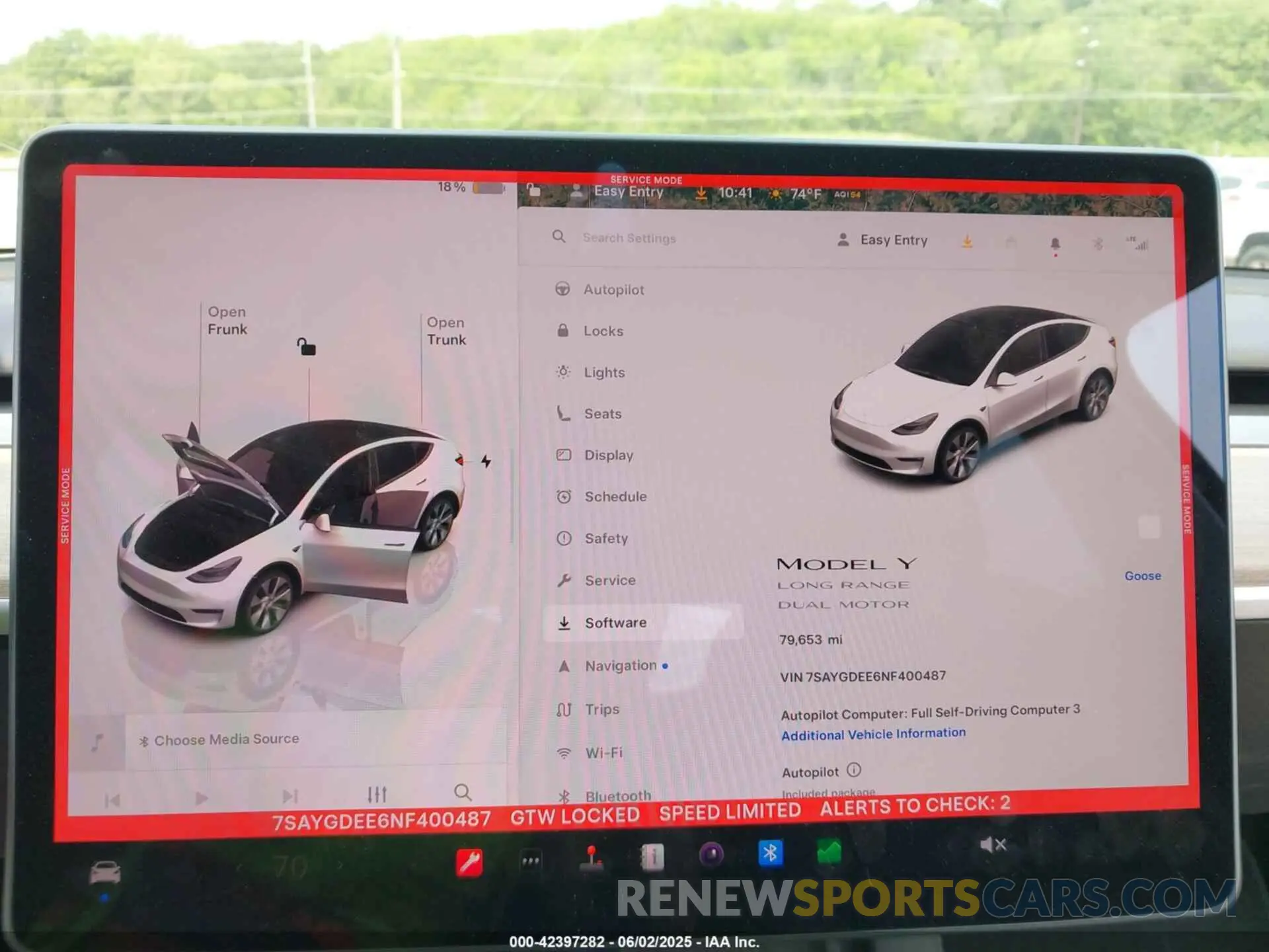 7 Photograph of a damaged car 7SAYGDEE6NF400487 TESLA MODEL Y 2022