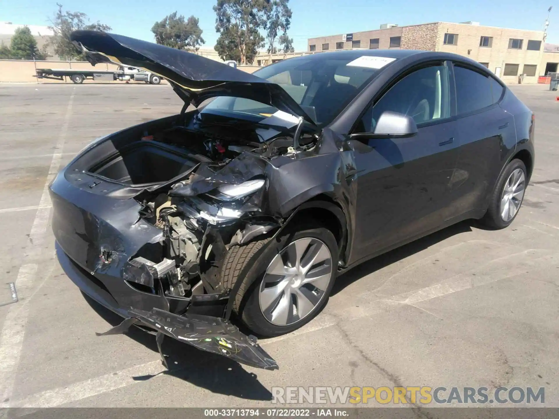 2 Photograph of a damaged car 7SAYGDEE6NF401865 TESLA MODEL Y 2022