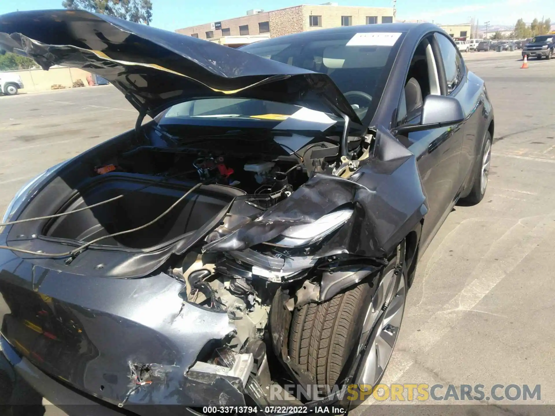 6 Photograph of a damaged car 7SAYGDEE6NF401865 TESLA MODEL Y 2022