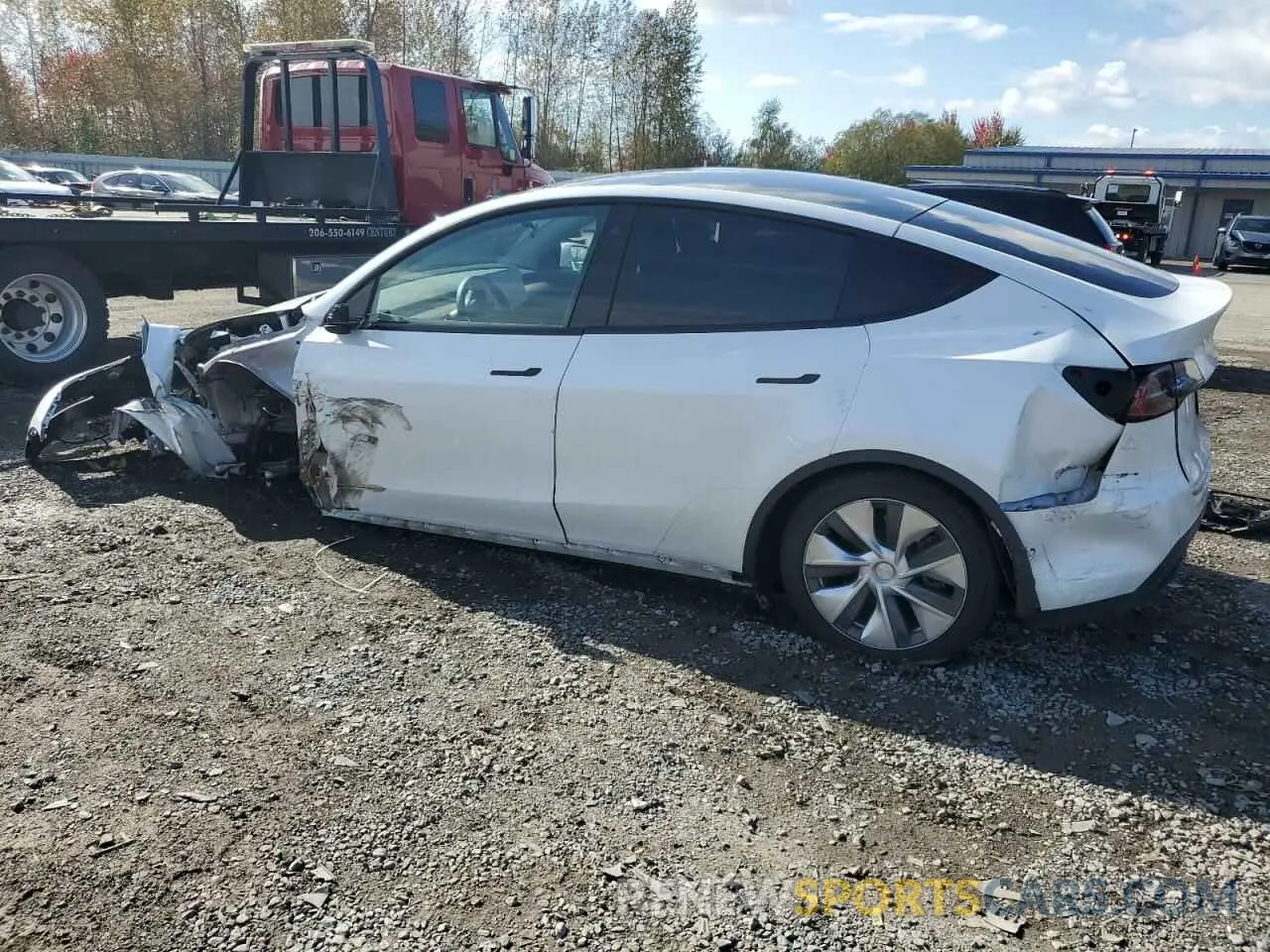2 Photograph of a damaged car 7SAYGDEE6NF408976 TESLA MODEL Y 2022
