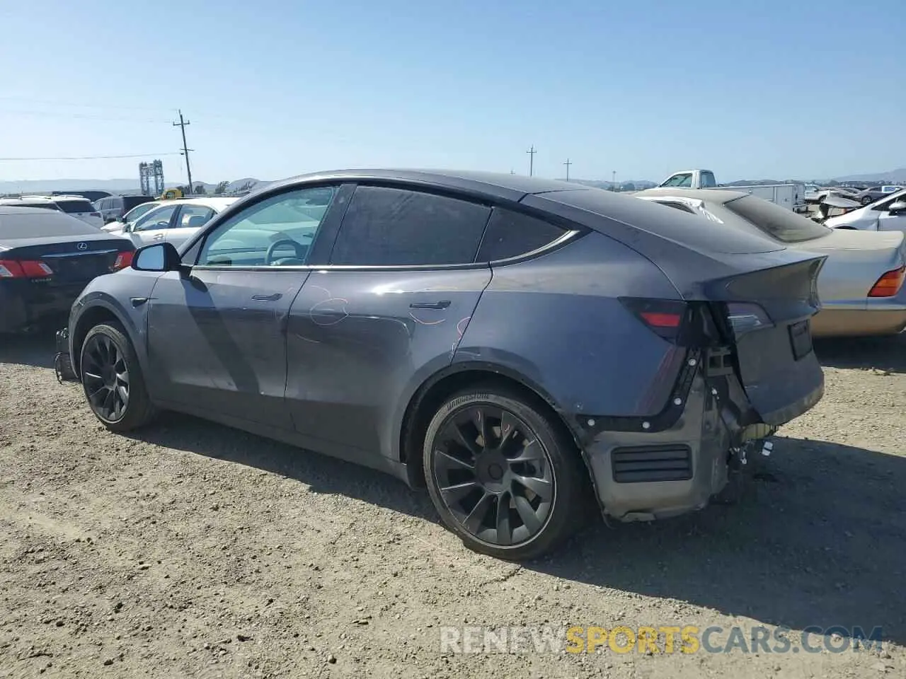 2 Photograph of a damaged car 7SAYGDEE6NF429701 TESLA MODEL Y 2022