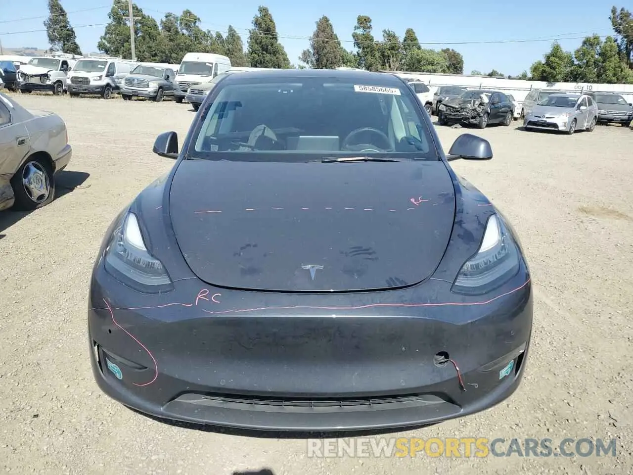 5 Photograph of a damaged car 7SAYGDEE6NF429701 TESLA MODEL Y 2022