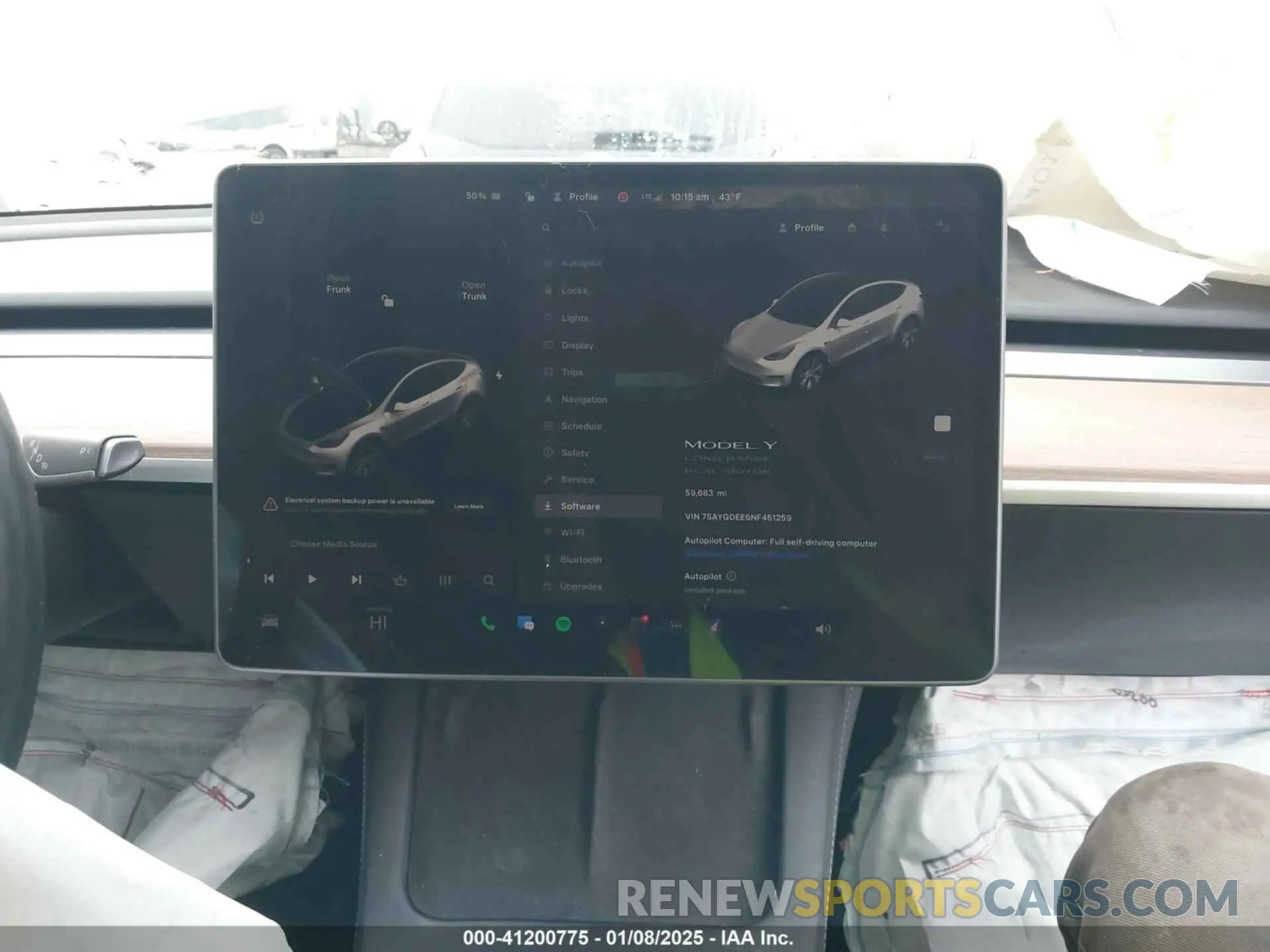 19 Photograph of a damaged car 7SAYGDEE6NF451259 TESLA MODEL Y 2022