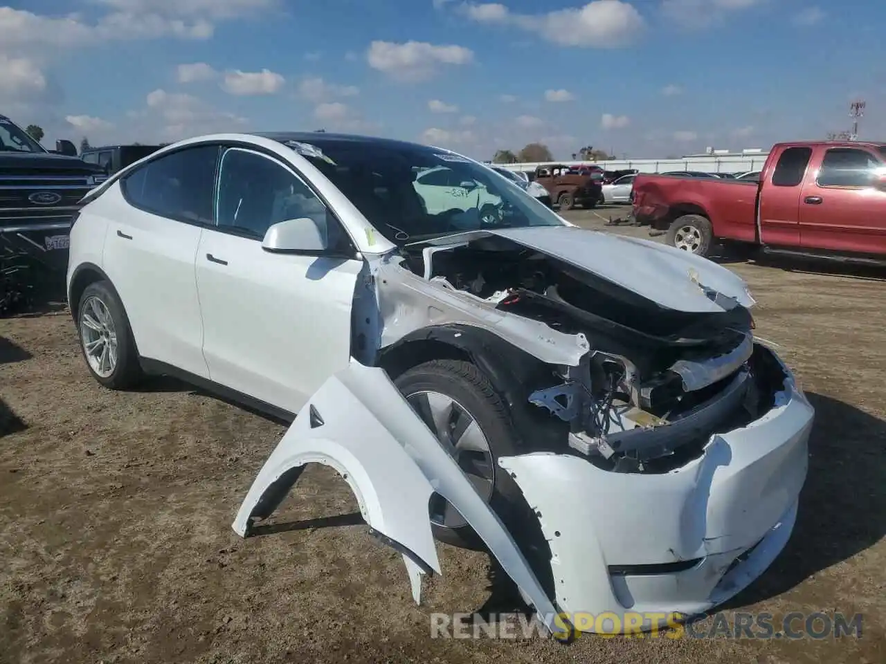 1 Photograph of a damaged car 7SAYGDEE6NF452881 TESLA MODEL Y 2022