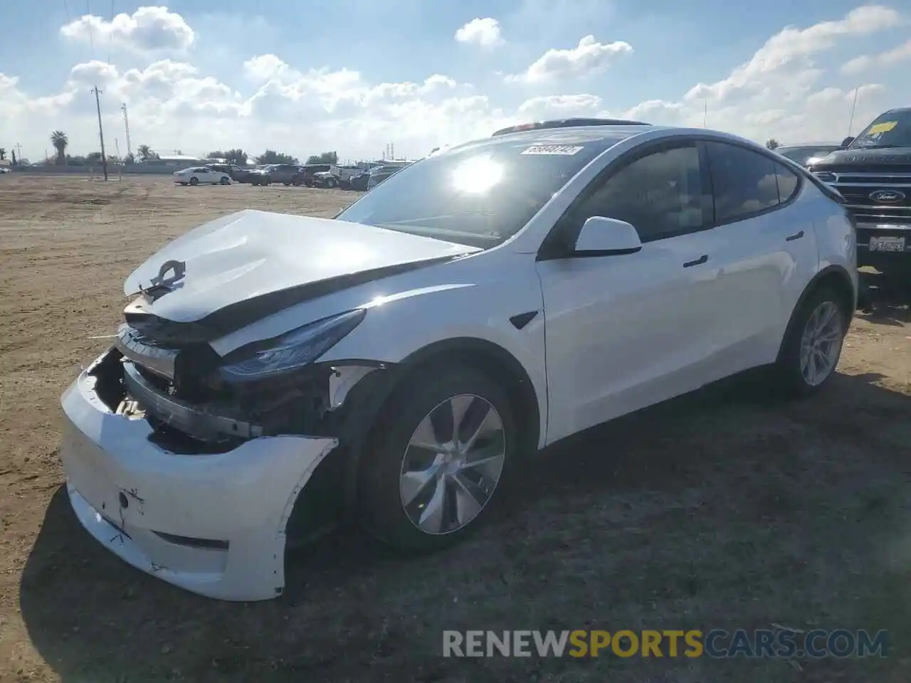 2 Photograph of a damaged car 7SAYGDEE6NF452881 TESLA MODEL Y 2022