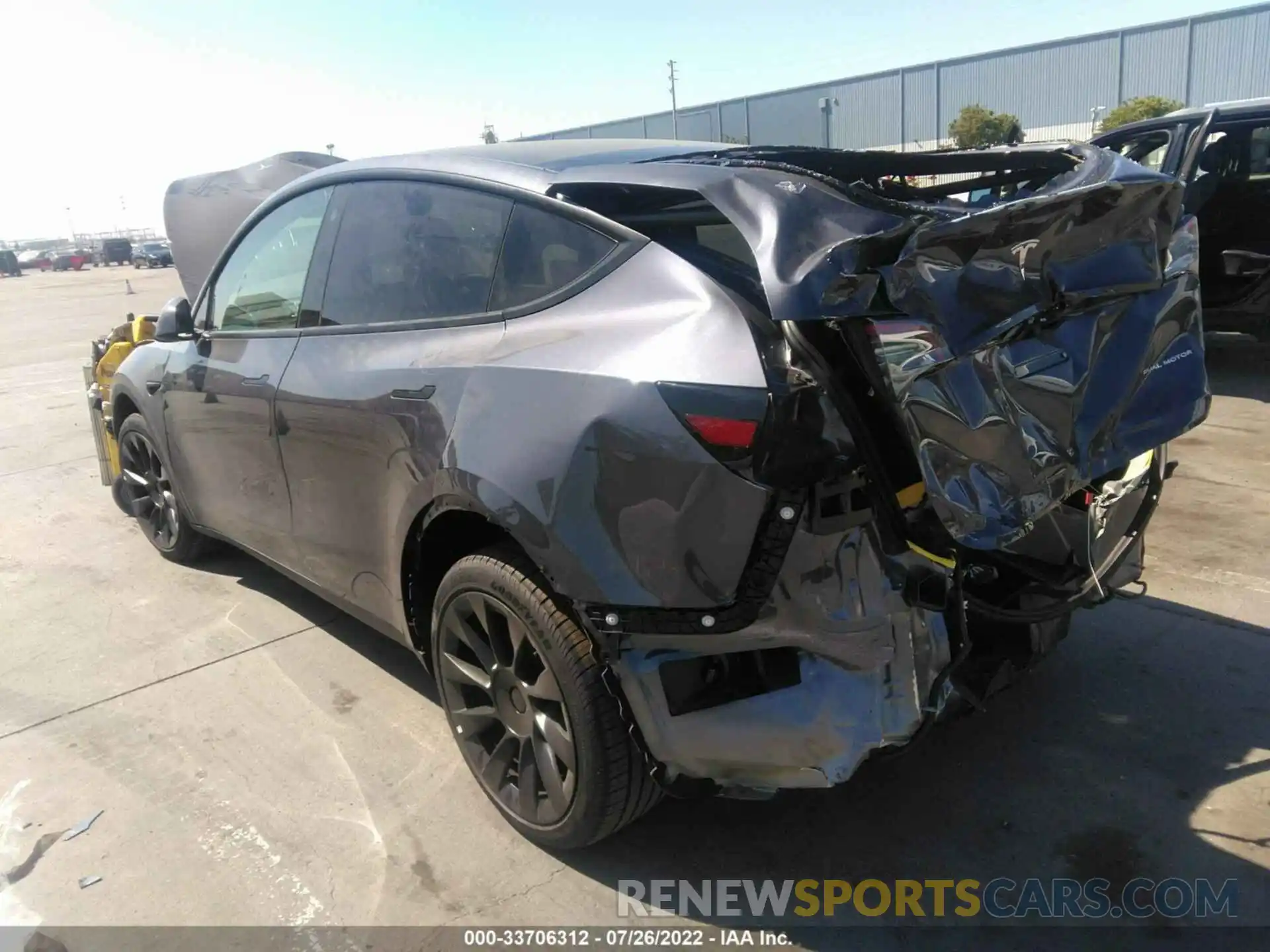 3 Photograph of a damaged car 7SAYGDEE6NF458261 TESLA MODEL Y 2022