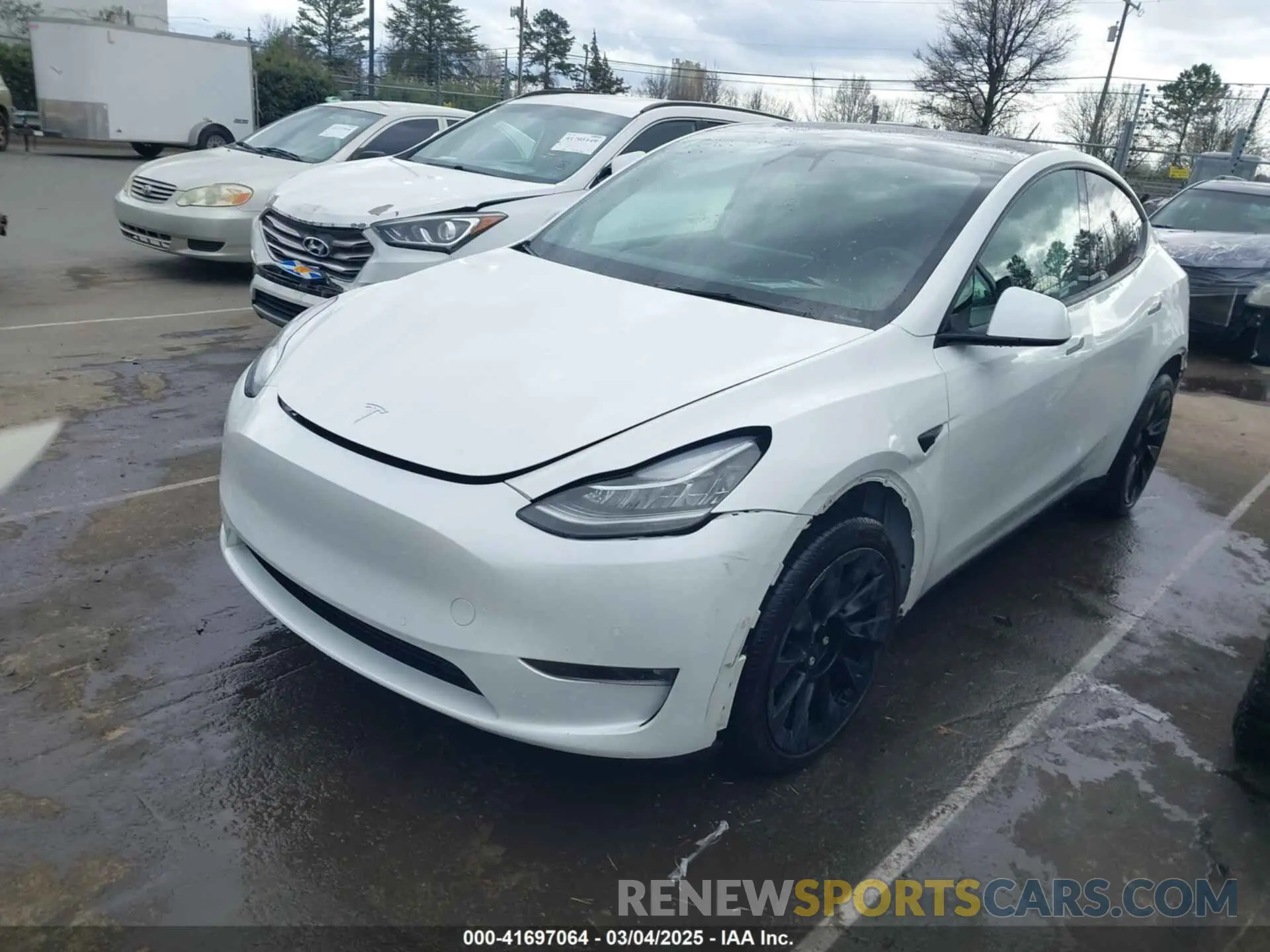 2 Photograph of a damaged car 7SAYGDEE6NF461788 TESLA MODEL Y 2022