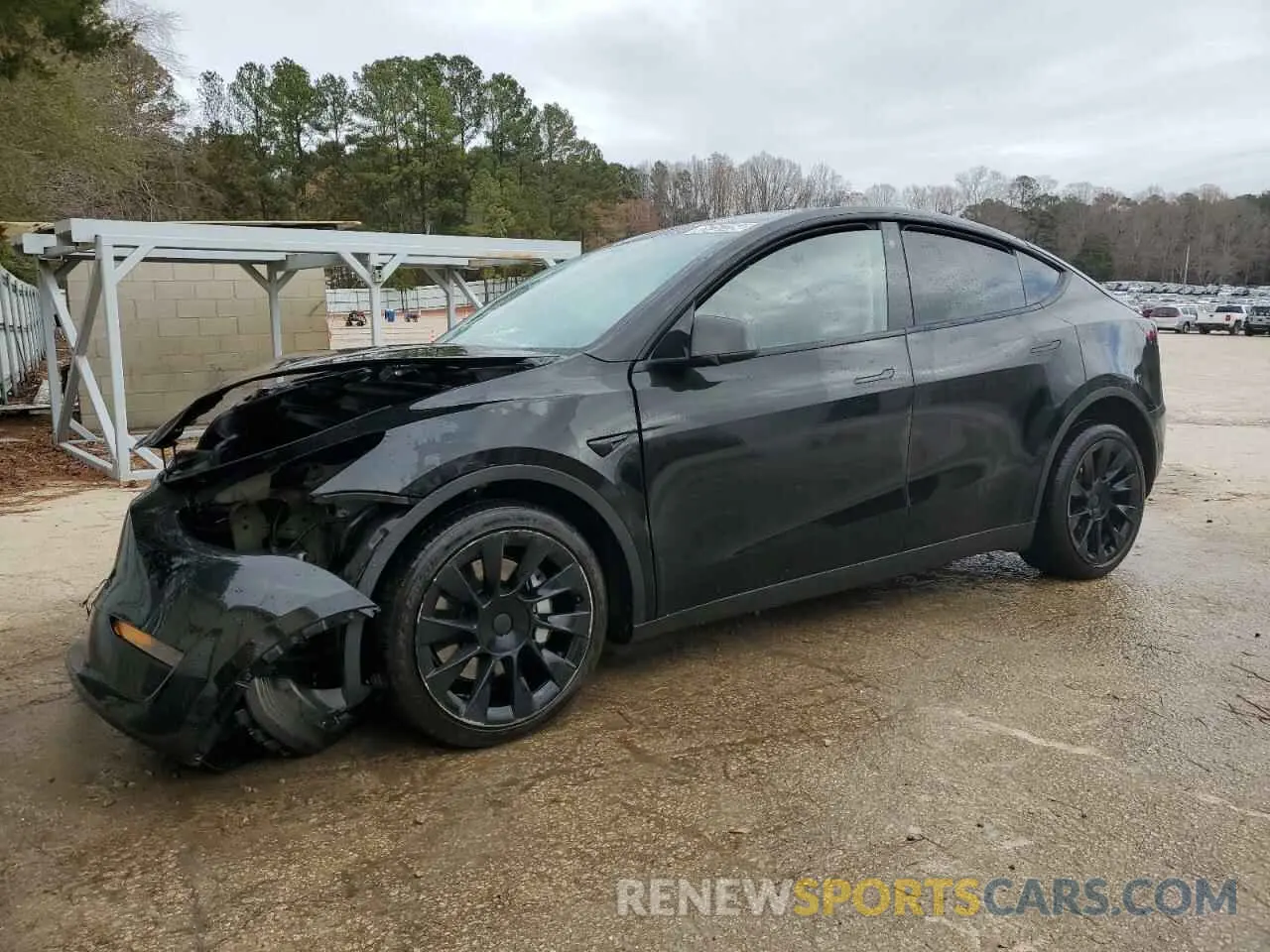 1 Photograph of a damaged car 7SAYGDEE6NF481328 TESLA MODEL Y 2022