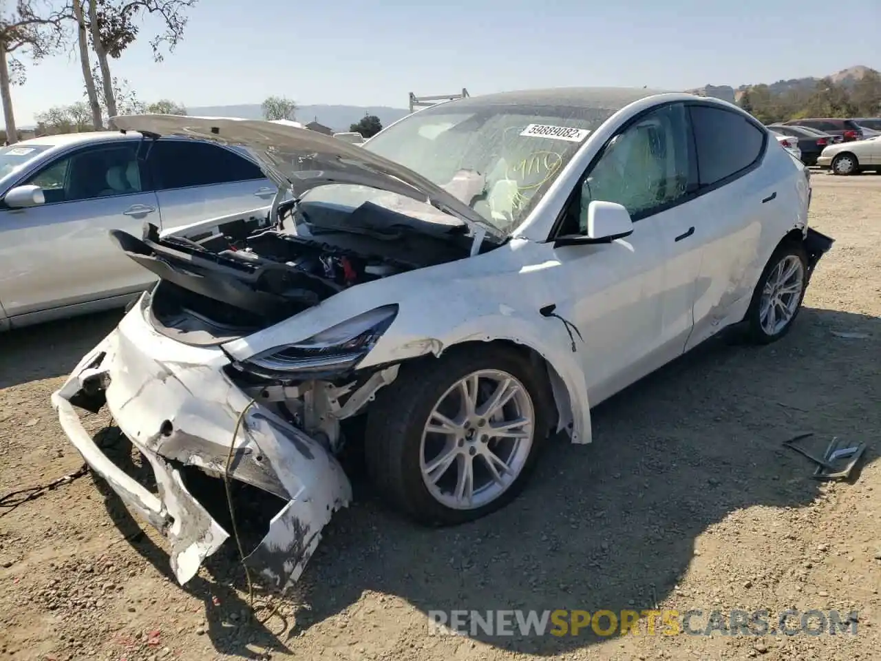 9 Photograph of a damaged car 7SAYGDEE6NF511038 TESLA MODEL Y 2022