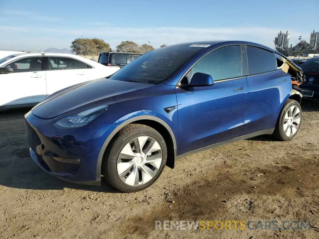 1 Photograph of a damaged car 7SAYGDEE6NF572275 TESLA MODEL Y 2022