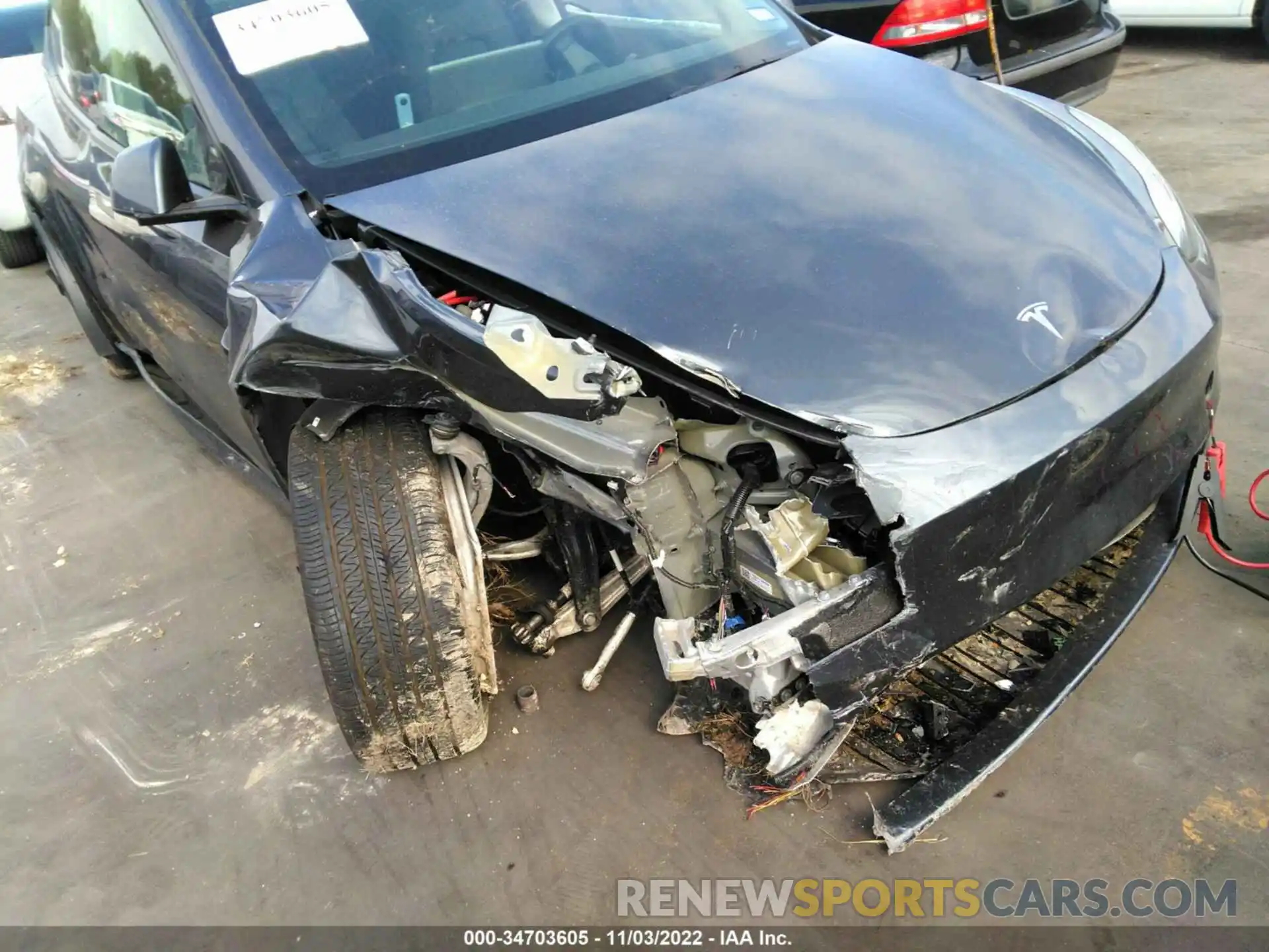 6 Photograph of a damaged car 7SAYGDEE7NA003819 TESLA MODEL Y 2022