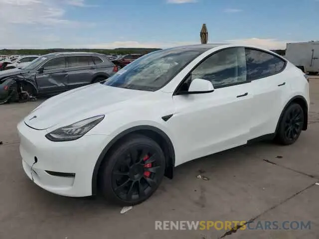 1 Photograph of a damaged car 7SAYGDEE7NA010463 TESLA MODEL Y 2022