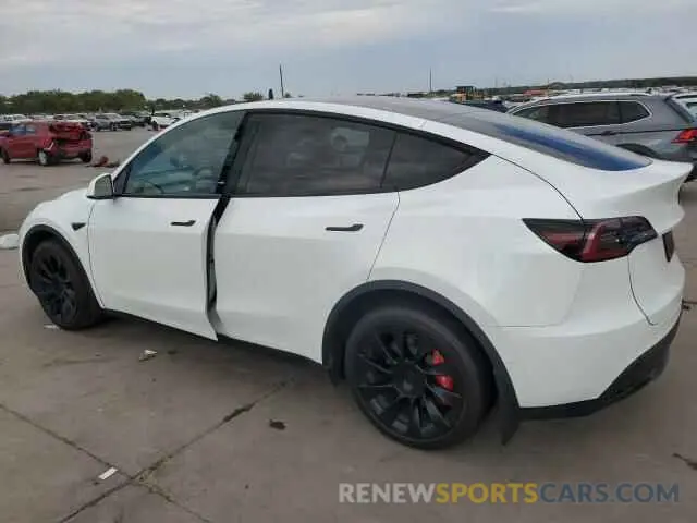 2 Photograph of a damaged car 7SAYGDEE7NA010463 TESLA MODEL Y 2022