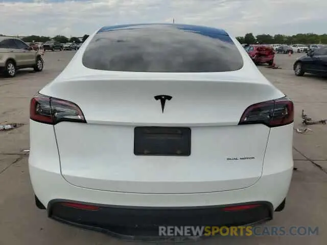 6 Photograph of a damaged car 7SAYGDEE7NA010463 TESLA MODEL Y 2022