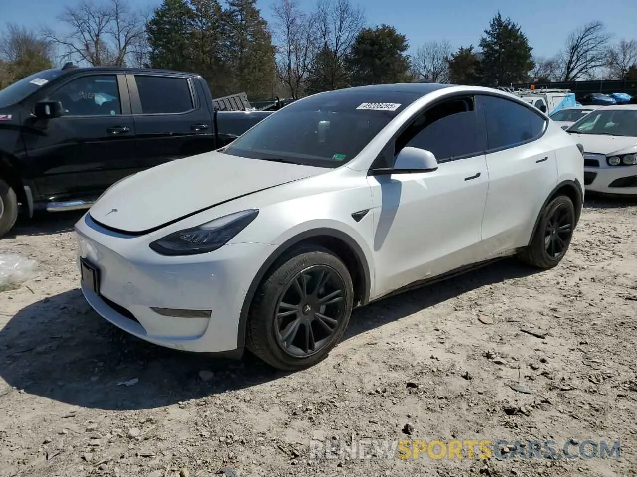 1 Photograph of a damaged car 7SAYGDEE7NA012634 TESLA MODEL Y 2022