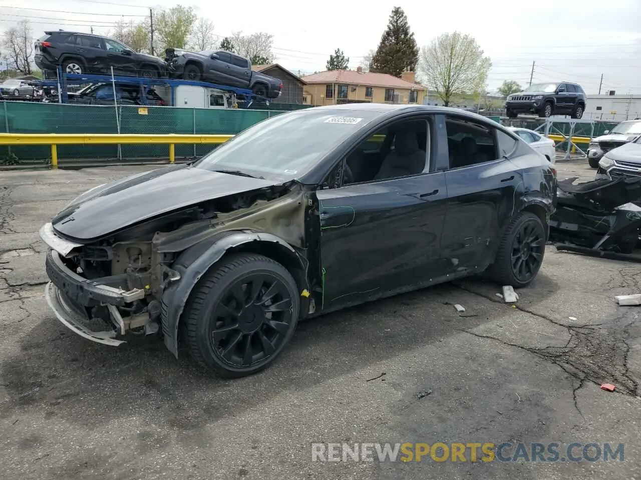 1 Photograph of a damaged car 7SAYGDEE7NA014402 TESLA MODEL Y 2022