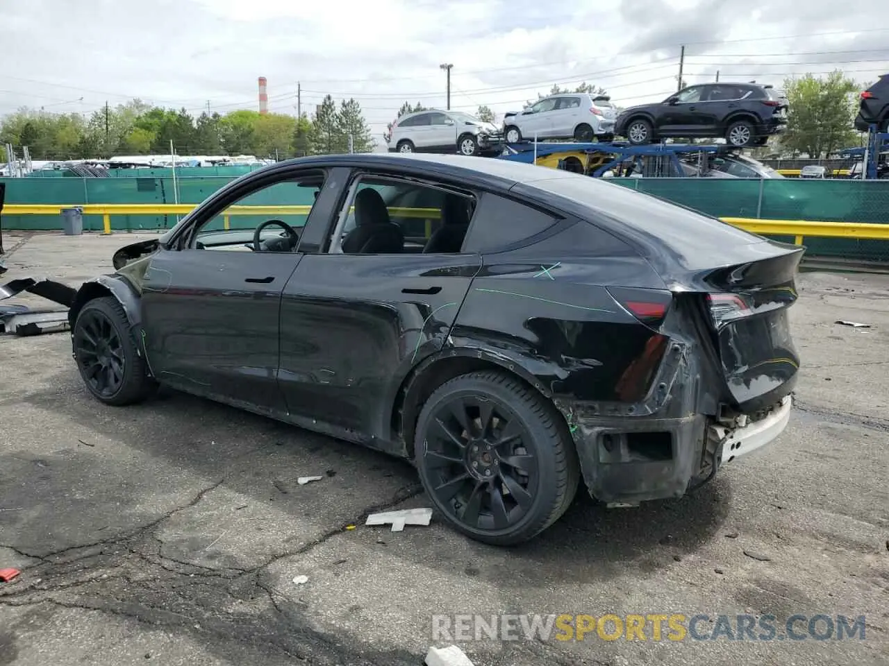 2 Photograph of a damaged car 7SAYGDEE7NA014402 TESLA MODEL Y 2022