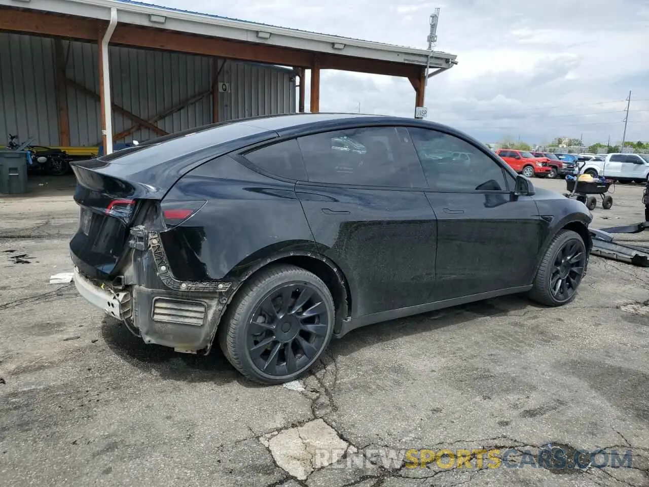 3 Photograph of a damaged car 7SAYGDEE7NA014402 TESLA MODEL Y 2022
