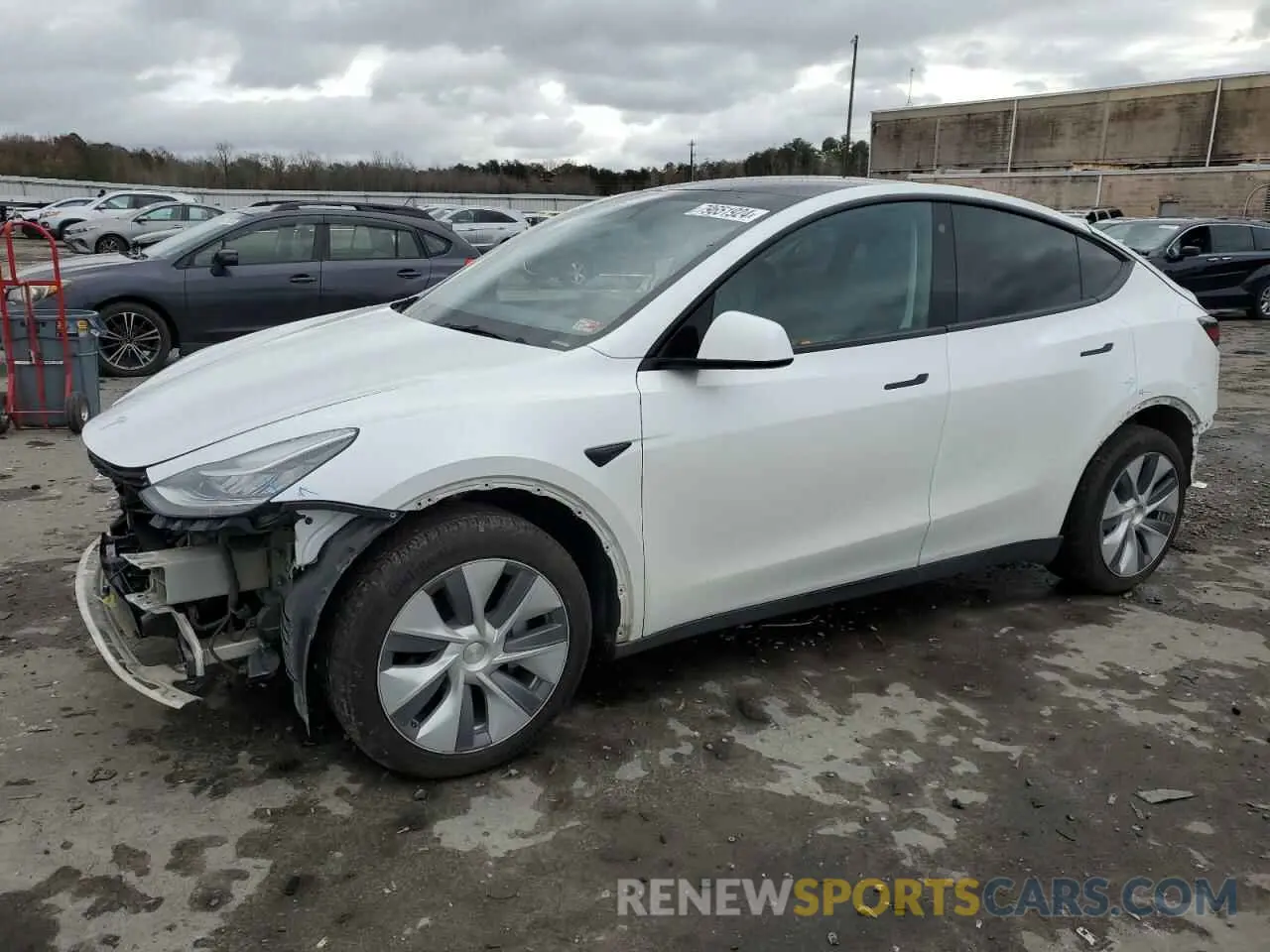 1 Photograph of a damaged car 7SAYGDEE7NA018739 TESLA MODEL Y 2022