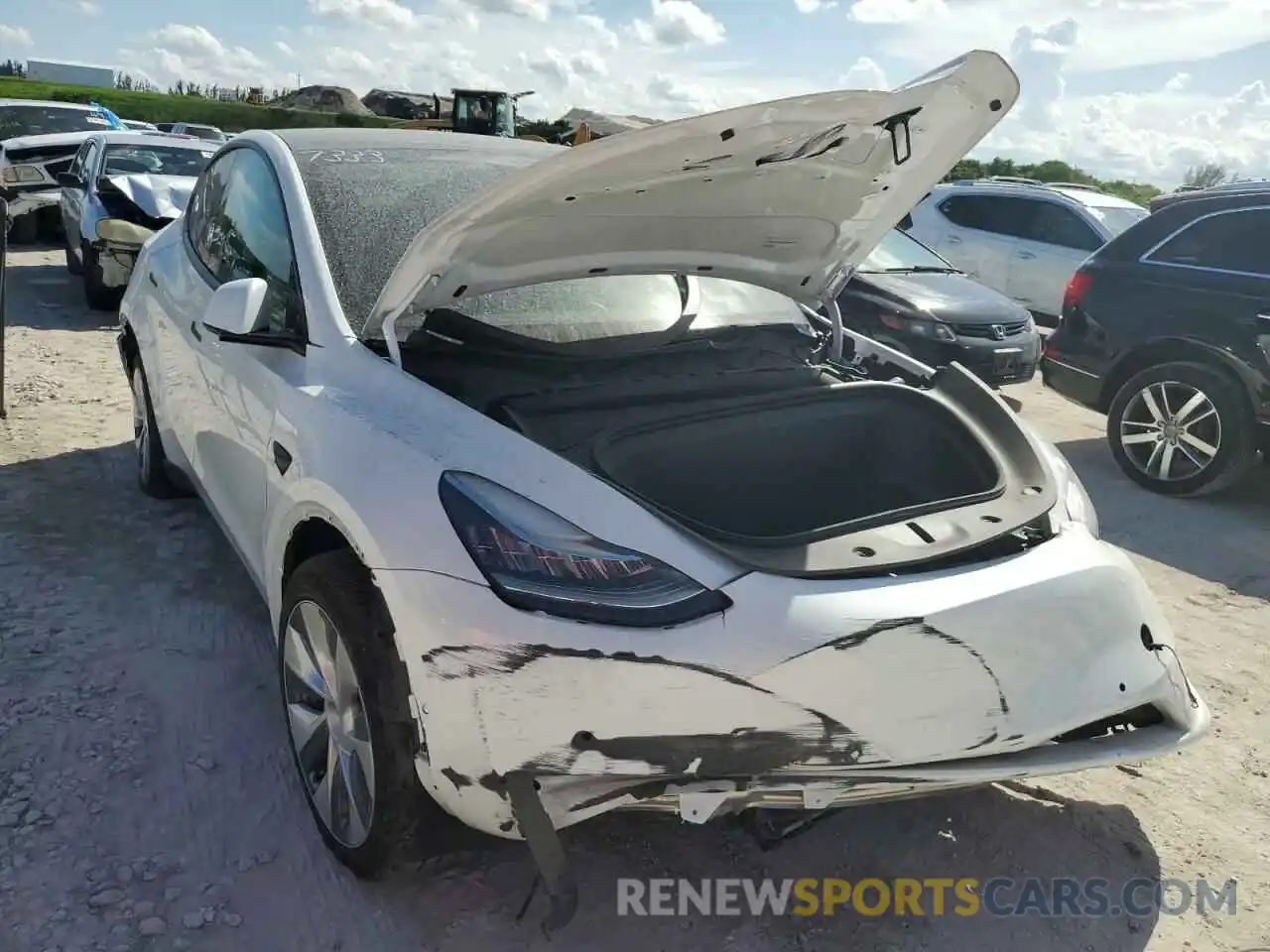 1 Photograph of a damaged car 7SAYGDEE7NF307333 TESLA MODEL Y 2022