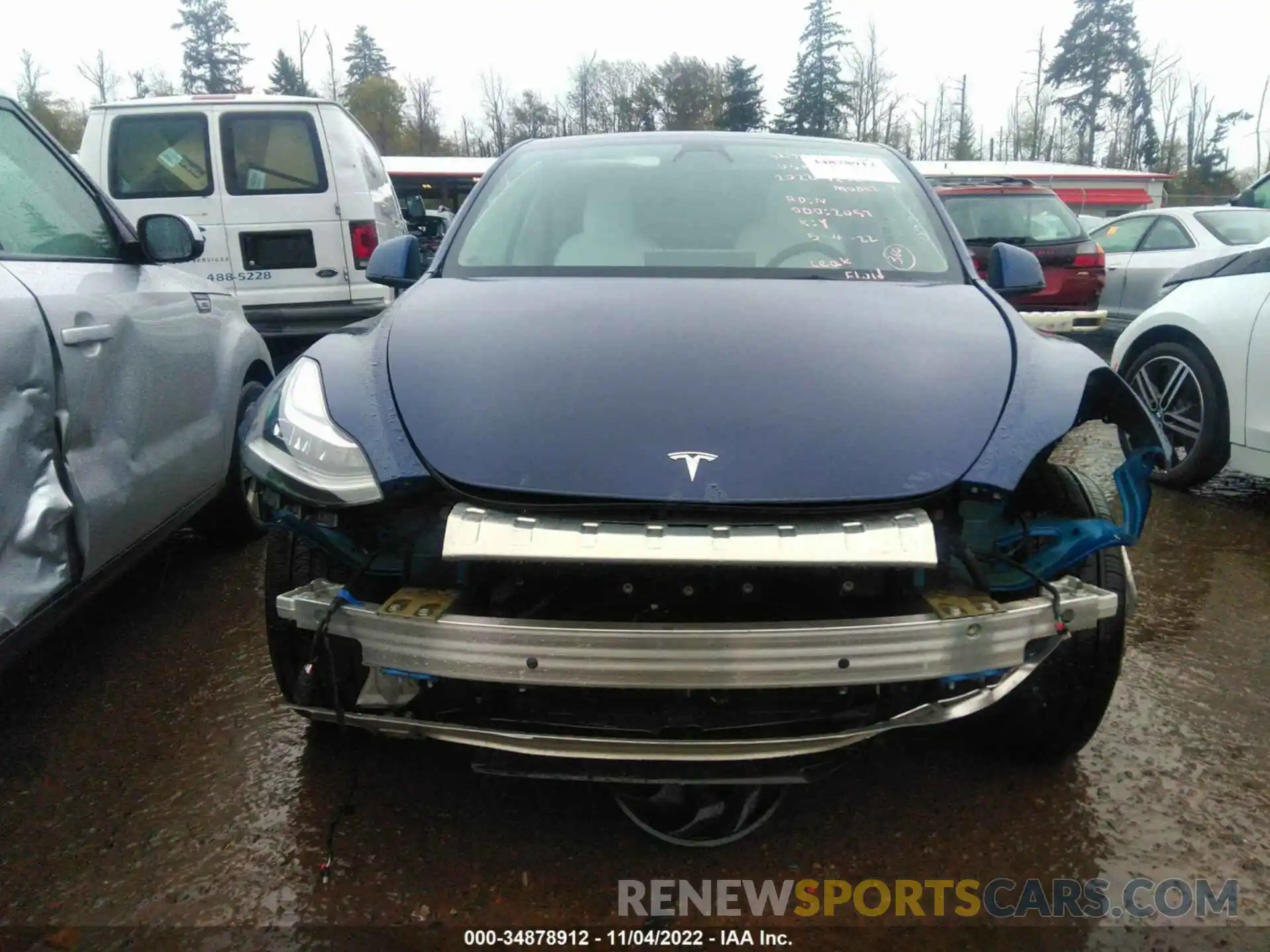 6 Photograph of a damaged car 7SAYGDEE7NF313326 TESLA MODEL Y 2022