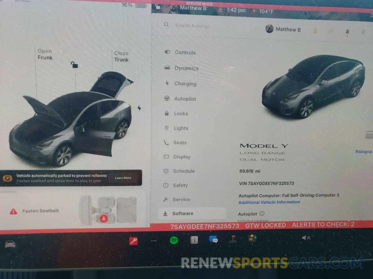 9 Photograph of a damaged car 7SAYGDEE7NF325573 TESLA MODEL Y 2022