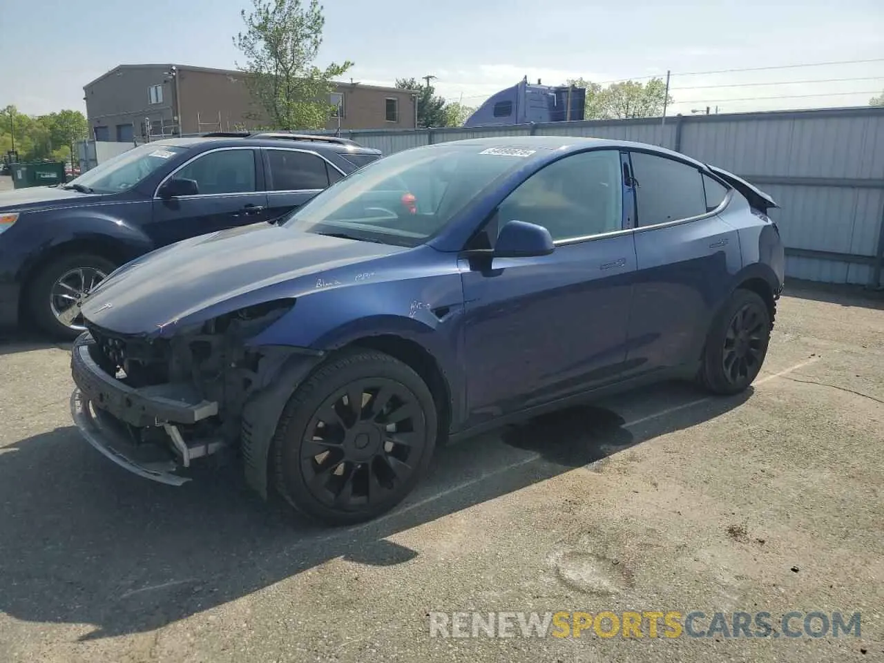 1 Photograph of a damaged car 7SAYGDEE7NF335827 TESLA MODEL Y 2022