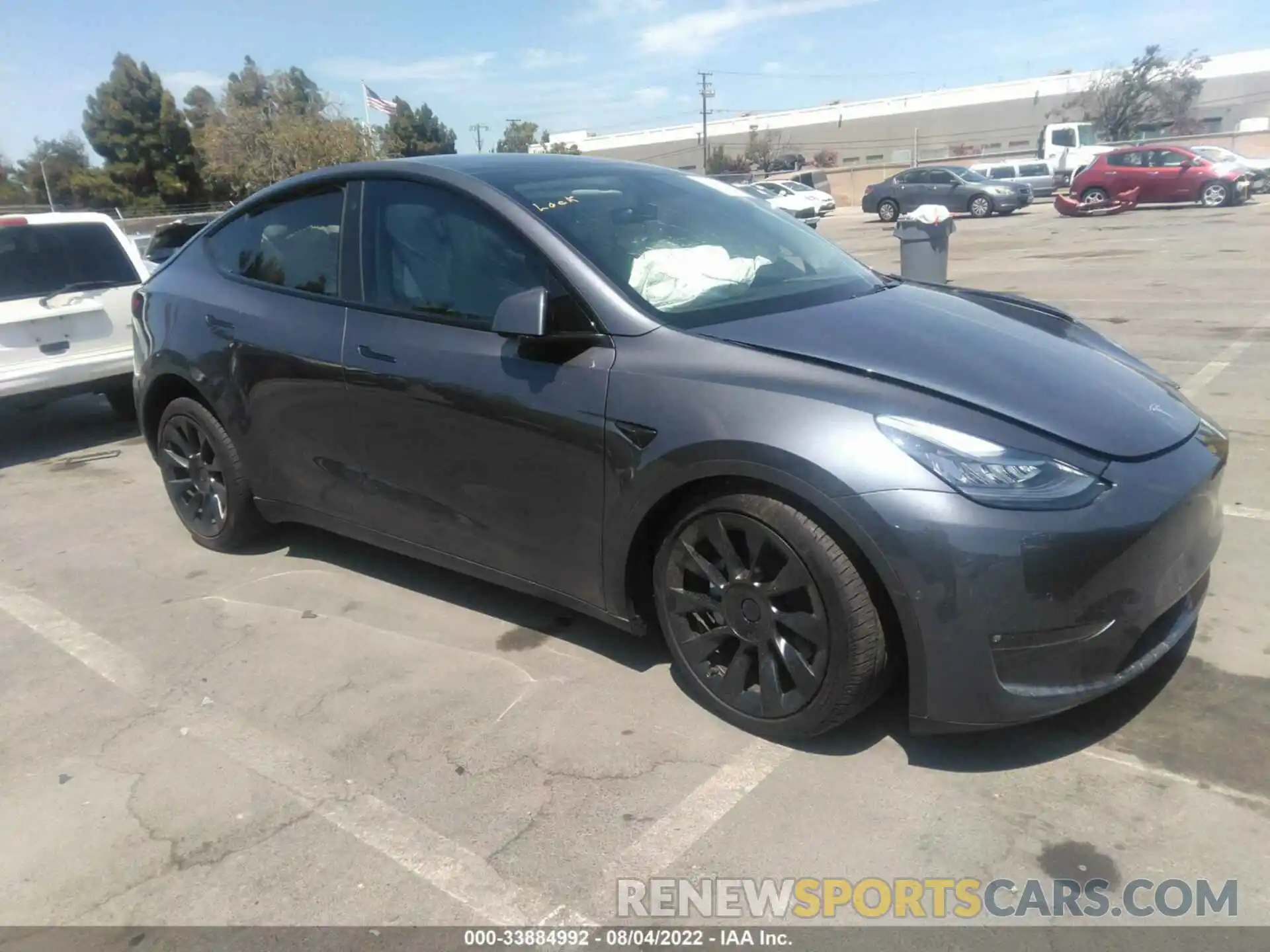 1 Photograph of a damaged car 7SAYGDEE7NF350621 TESLA MODEL Y 2022