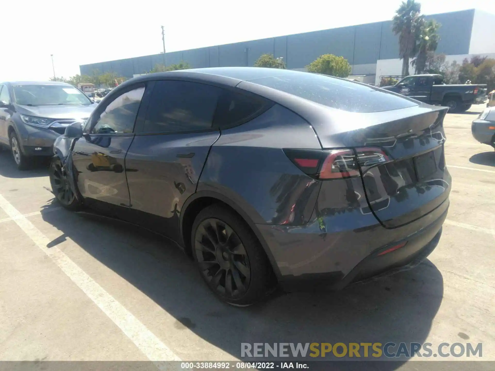 3 Photograph of a damaged car 7SAYGDEE7NF350621 TESLA MODEL Y 2022