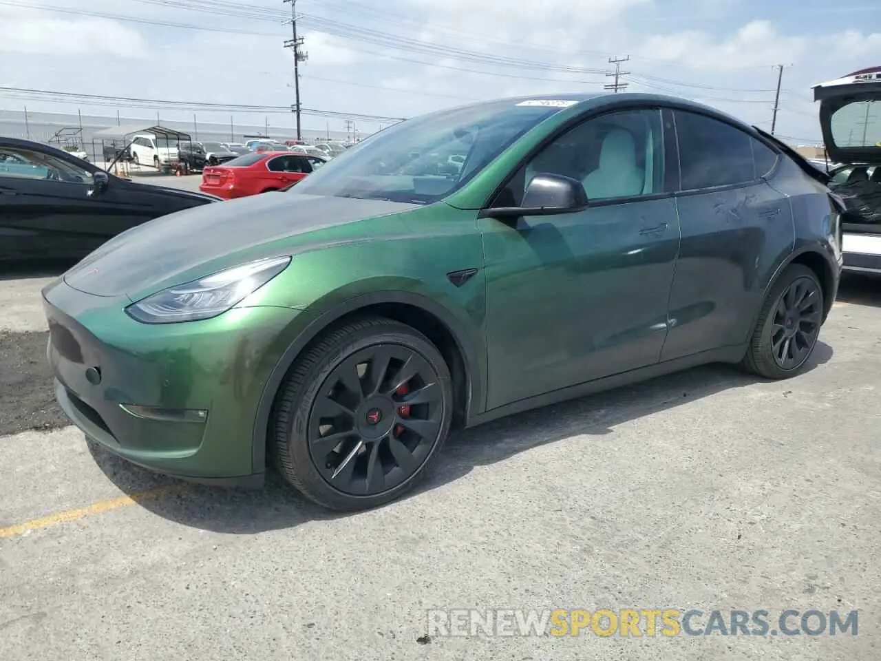 1 Photograph of a damaged car 7SAYGDEE7NF352000 TESLA MODEL Y 2022