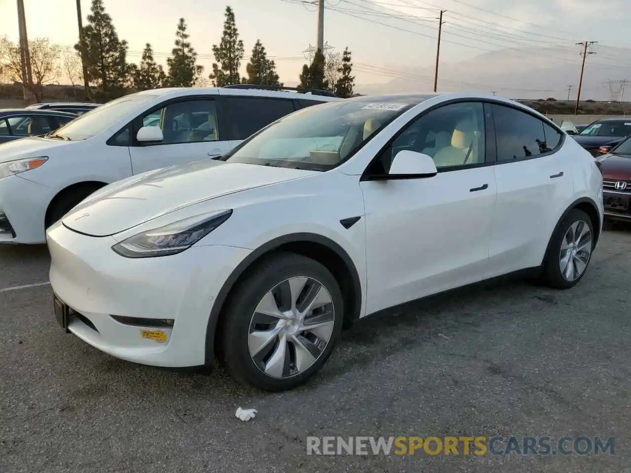 1 Photograph of a damaged car 7SAYGDEE7NF359254 TESLA MODEL Y 2022