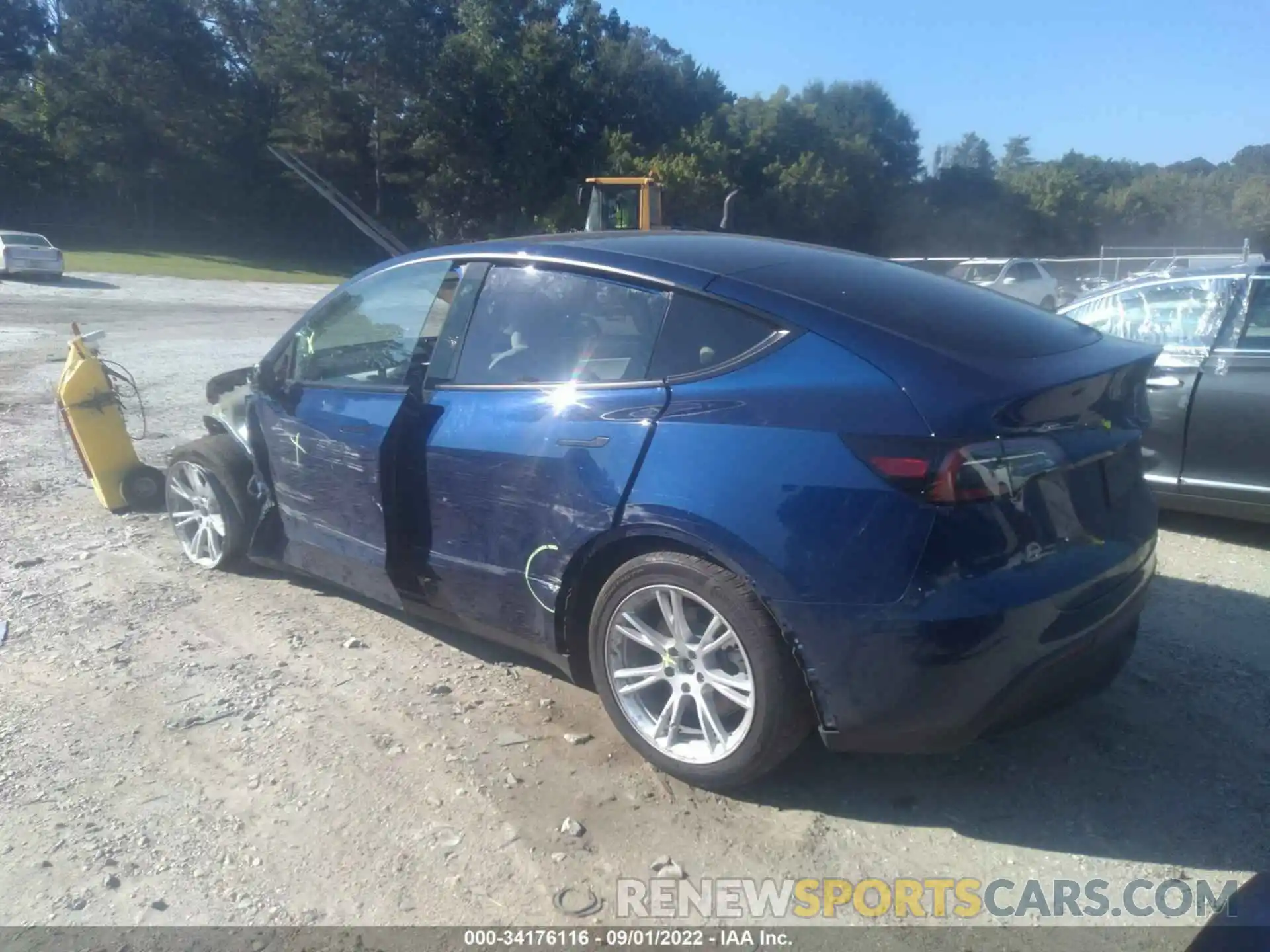 3 Photograph of a damaged car 7SAYGDEE7NF360498 TESLA MODEL Y 2022