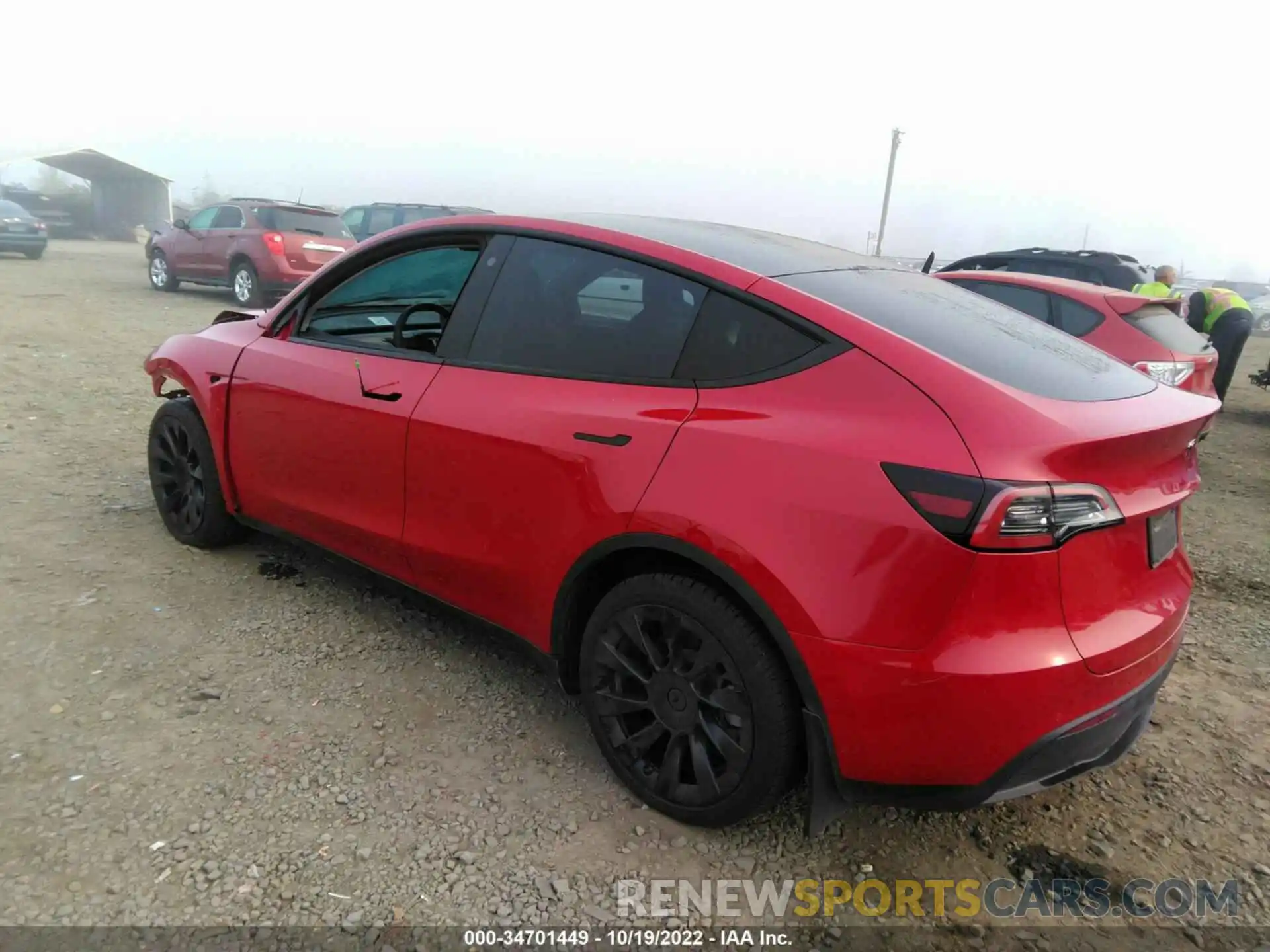 3 Photograph of a damaged car 7SAYGDEE7NF368472 TESLA MODEL Y 2022