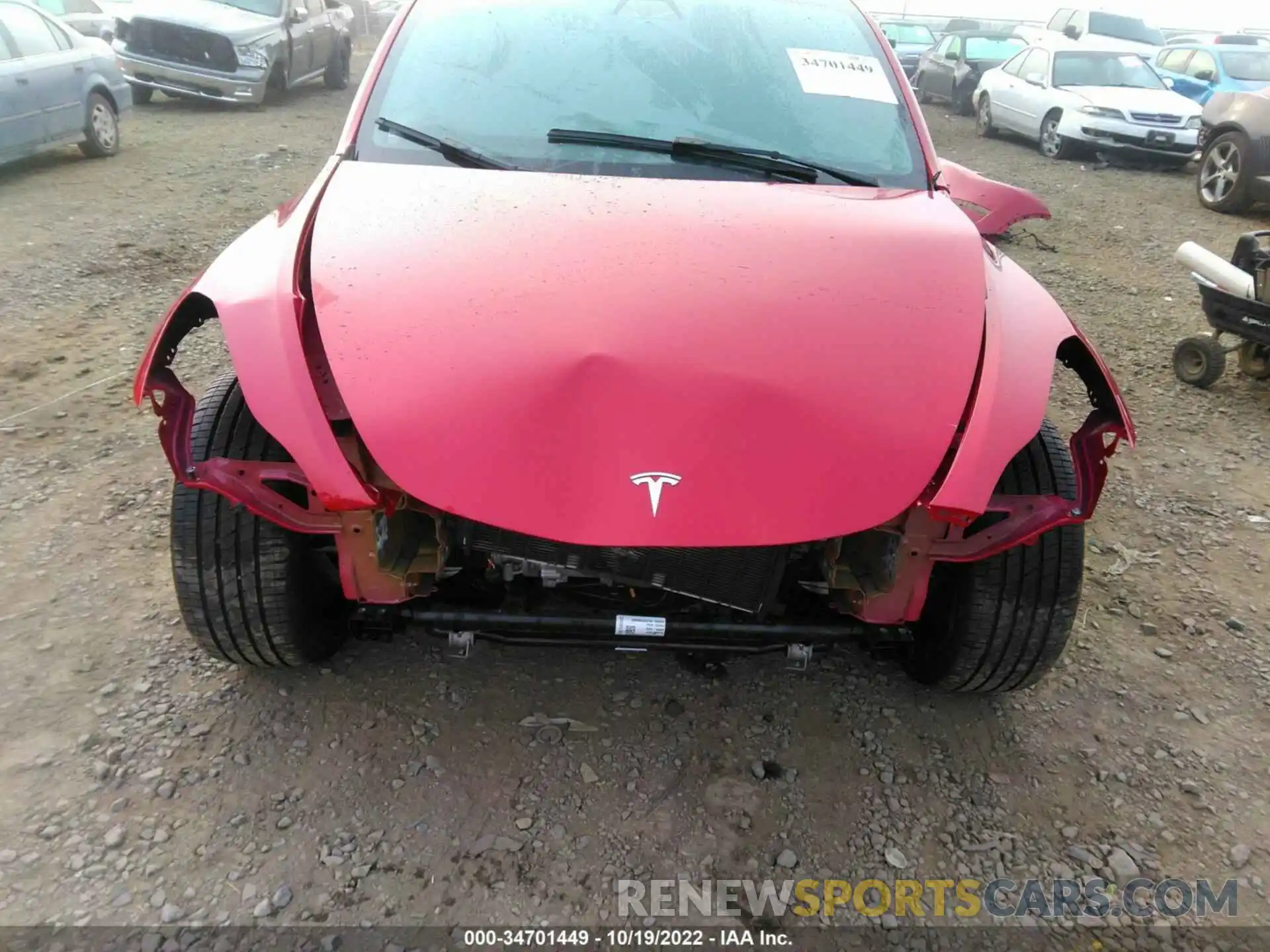 6 Photograph of a damaged car 7SAYGDEE7NF368472 TESLA MODEL Y 2022