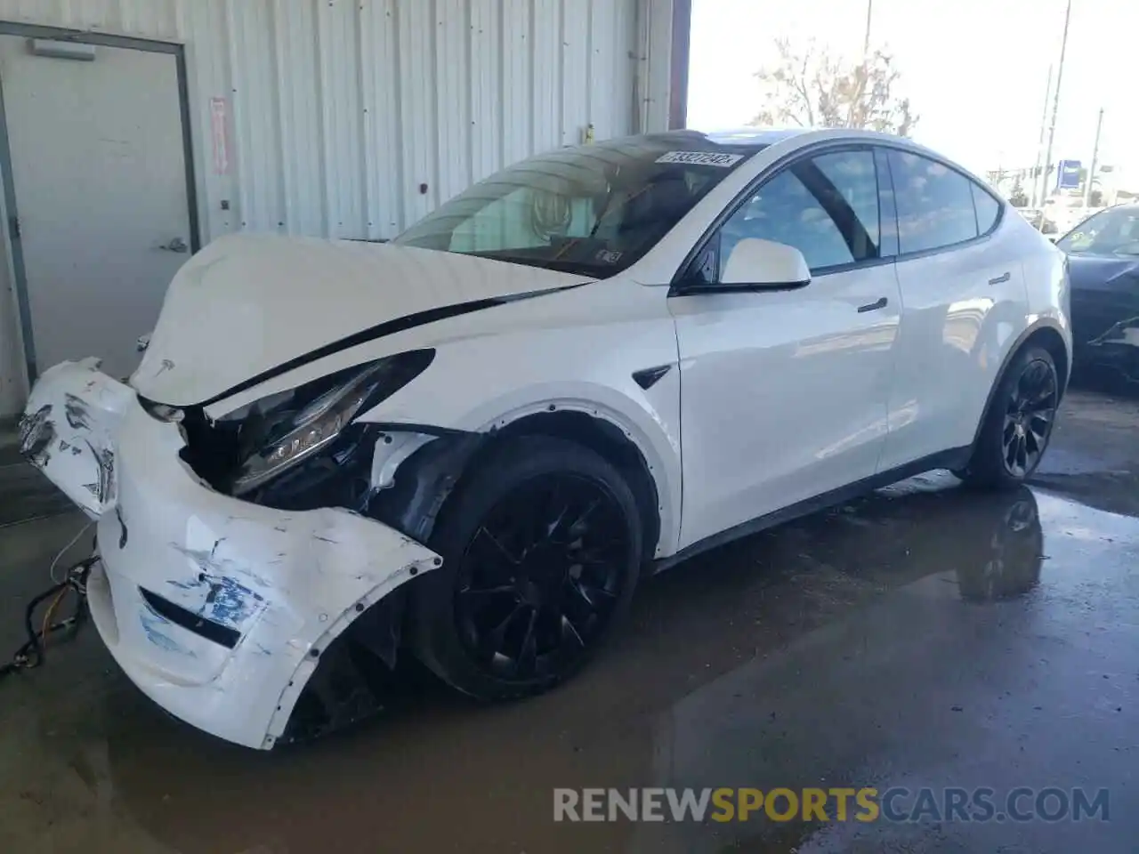 1 Photograph of a damaged car 7SAYGDEE7NF376037 TESLA MODEL Y 2022