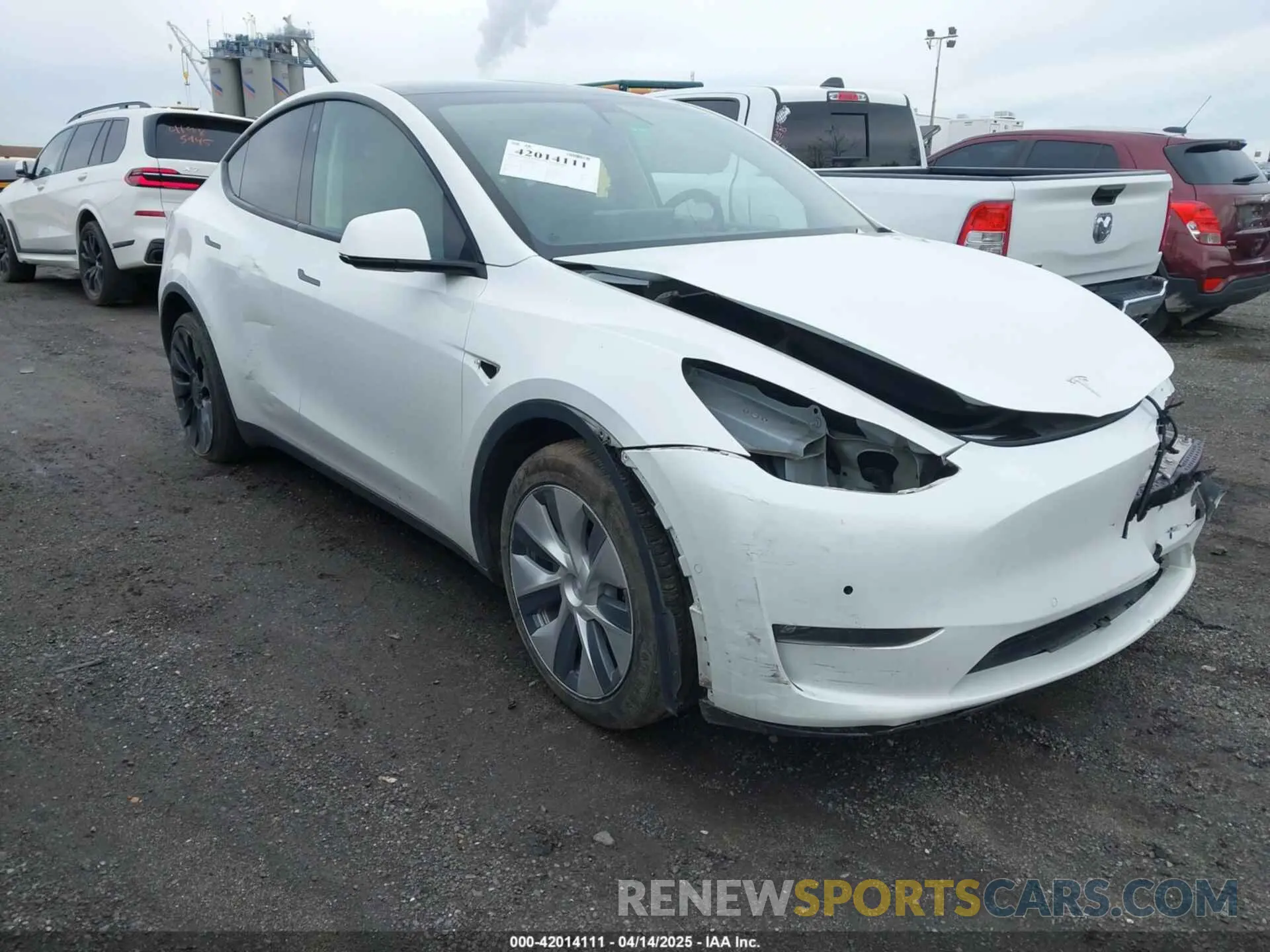 1 Photograph of a damaged car 7SAYGDEE7NF389788 TESLA MODEL Y 2022