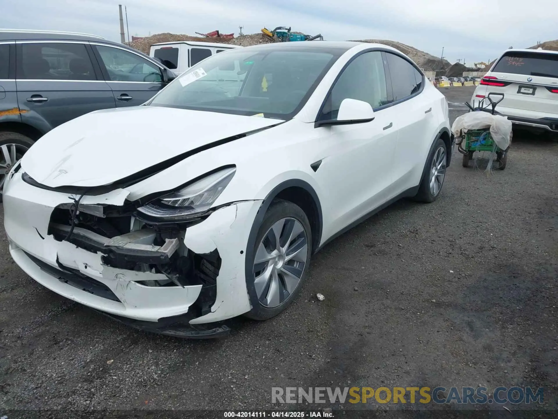 2 Photograph of a damaged car 7SAYGDEE7NF389788 TESLA MODEL Y 2022