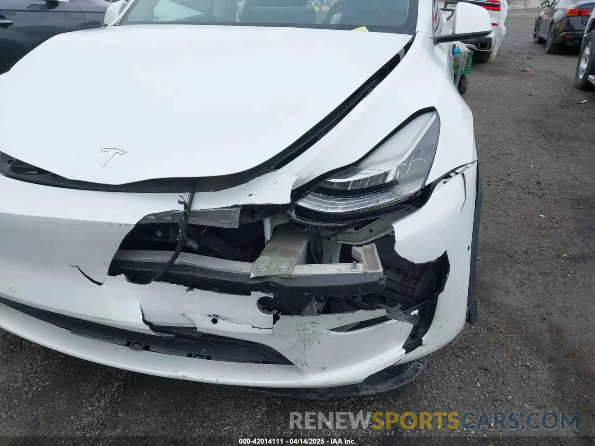 6 Photograph of a damaged car 7SAYGDEE7NF389788 TESLA MODEL Y 2022