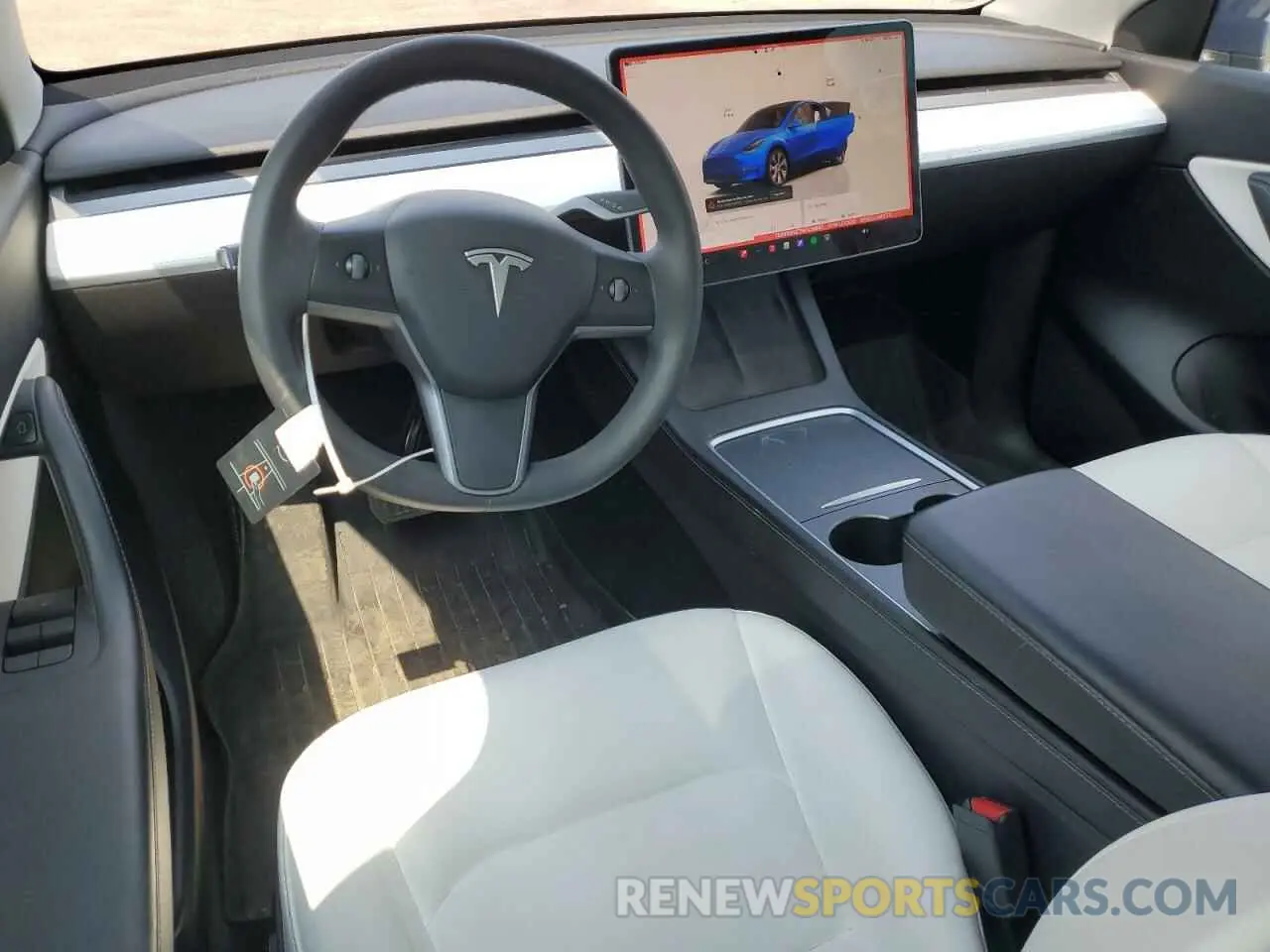 8 Photograph of a damaged car 7SAYGDEE7NF436897 TESLA MODEL Y 2022