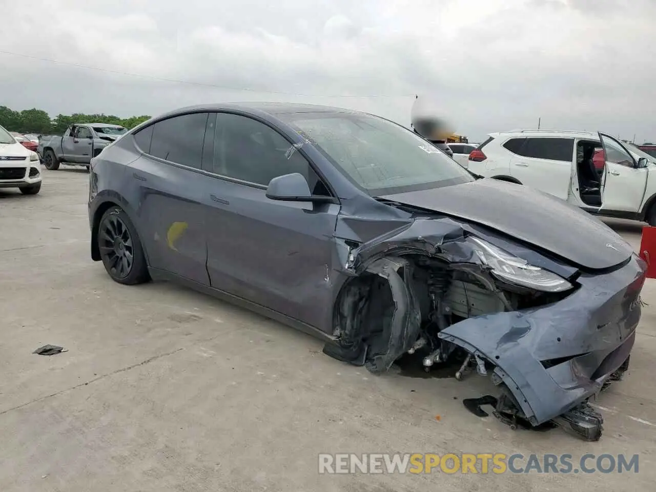 4 Photograph of a damaged car 7SAYGDEE7NF448824 TESLA MODEL Y 2022