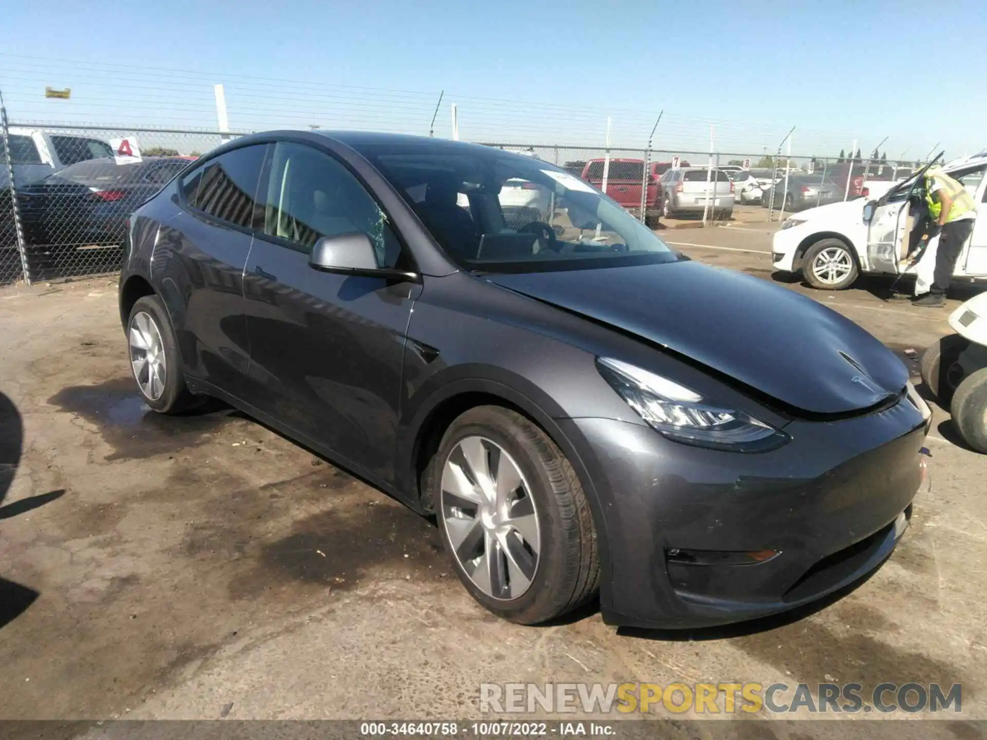 1 Photograph of a damaged car 7SAYGDEE7NF511338 TESLA MODEL Y 2022