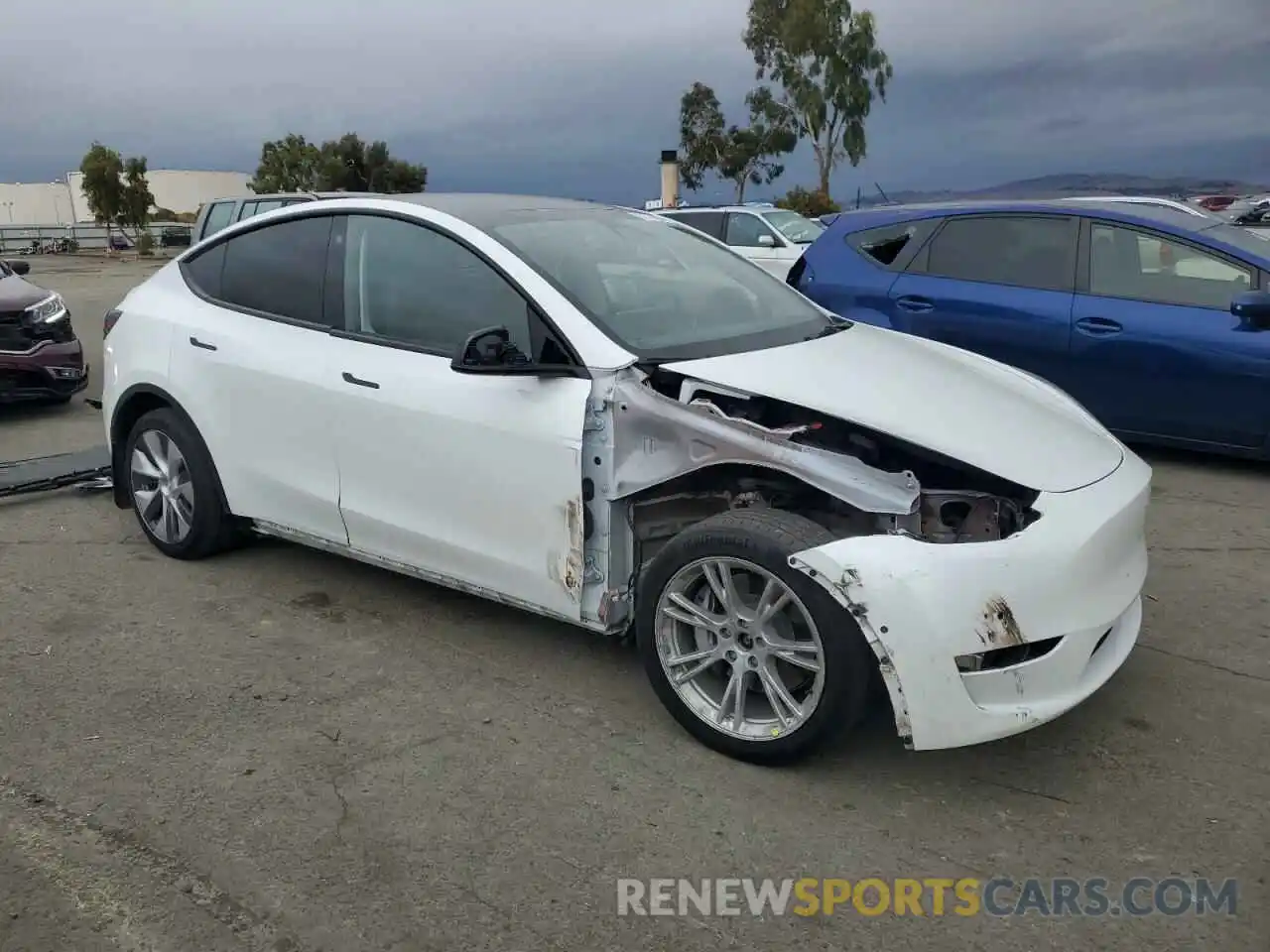 4 Photograph of a damaged car 7SAYGDEE7NF548373 TESLA MODEL Y 2022