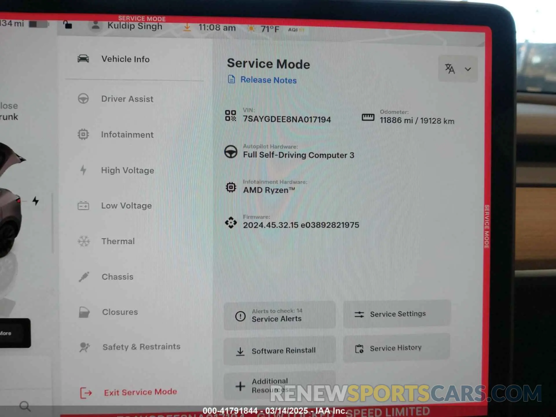 7 Photograph of a damaged car 7SAYGDEE8NA017194 TESLA MODEL Y 2022