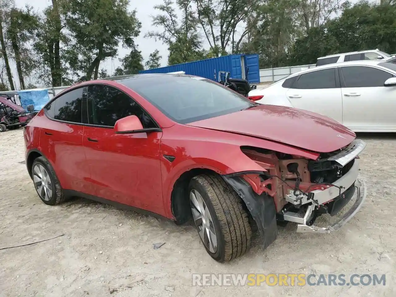 4 Photograph of a damaged car 7SAYGDEE8NA021343 TESLA MODEL Y 2022