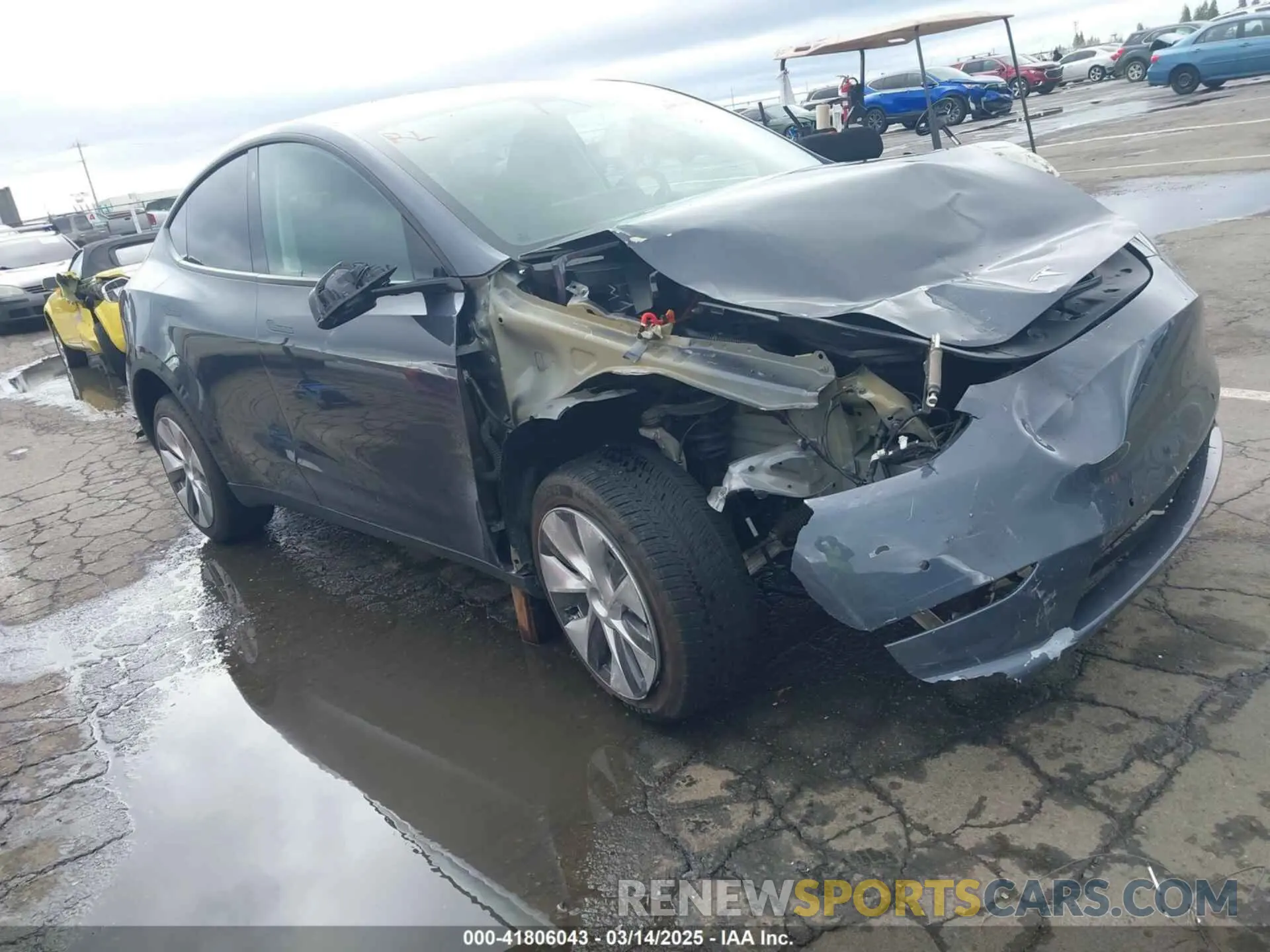 1 Photograph of a damaged car 7SAYGDEE8NF317482 TESLA MODEL Y 2022