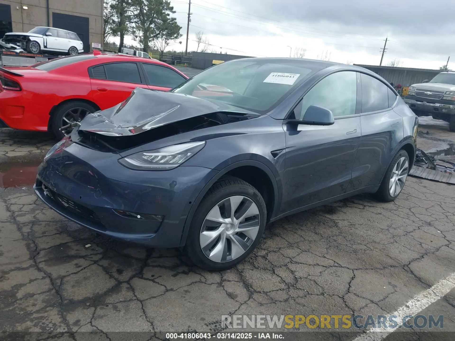 2 Photograph of a damaged car 7SAYGDEE8NF317482 TESLA MODEL Y 2022