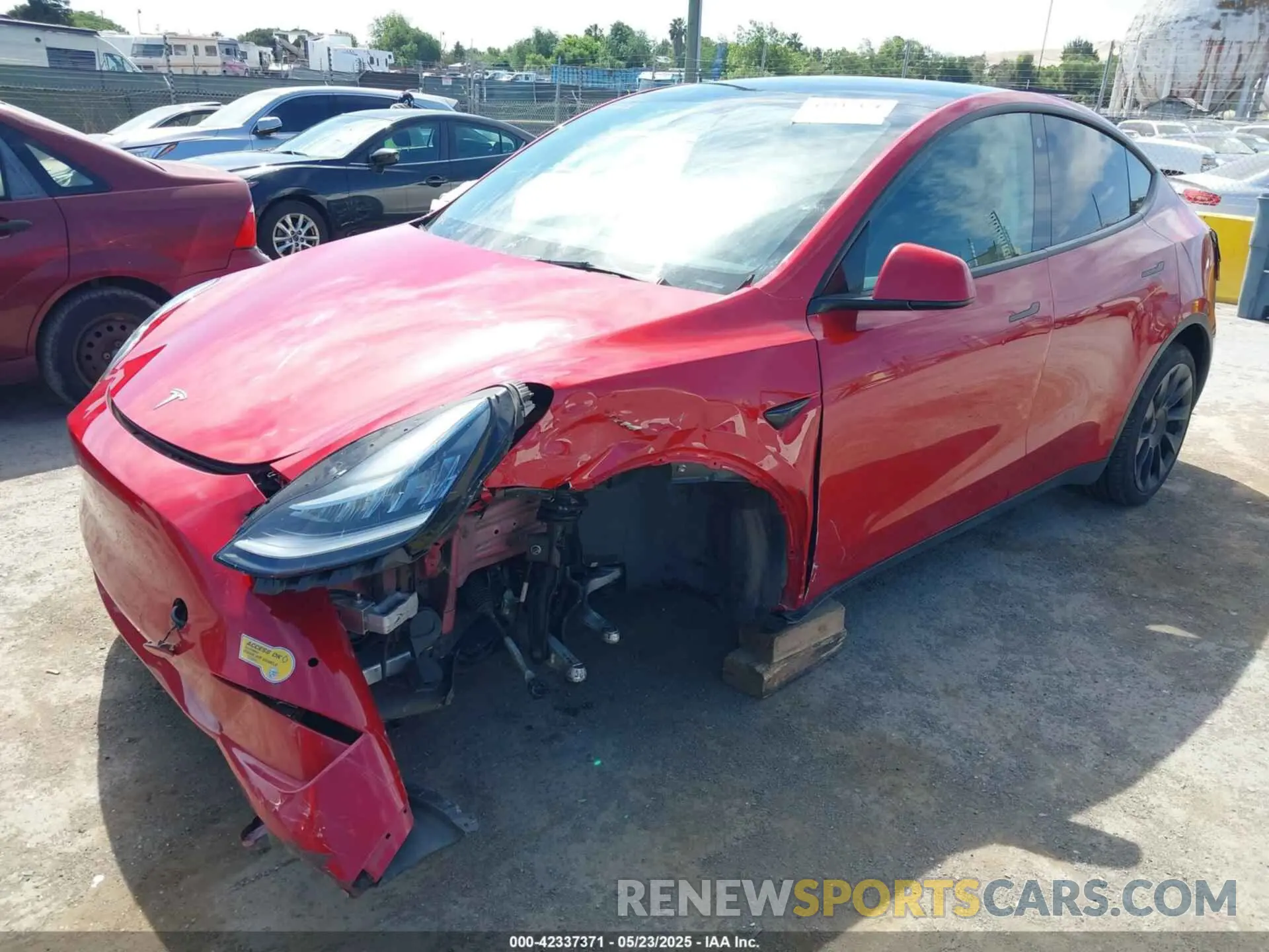 2 Photograph of a damaged car 7SAYGDEE8NF349543 TESLA MODEL Y 2022