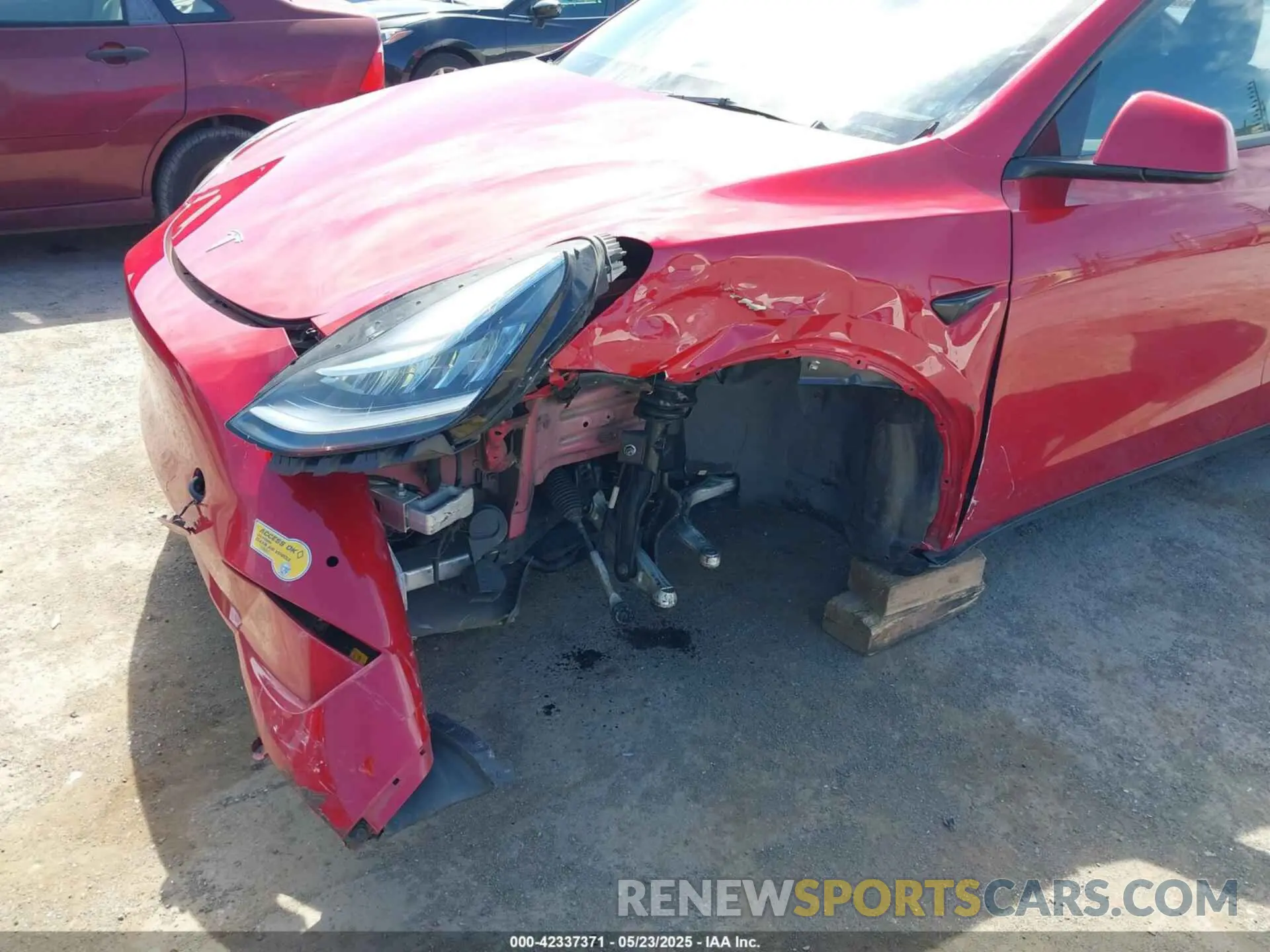 6 Photograph of a damaged car 7SAYGDEE8NF349543 TESLA MODEL Y 2022
