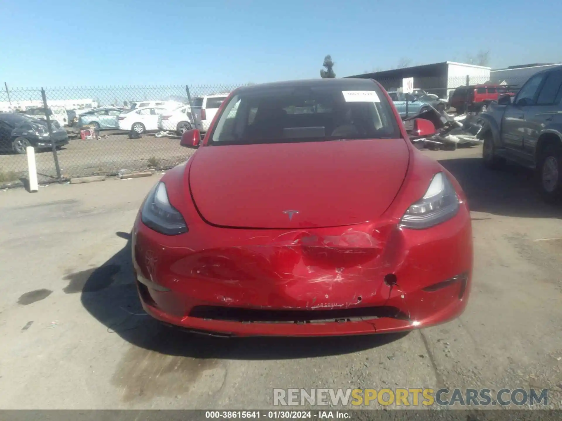 12 Photograph of a damaged car 7SAYGDEE8NF349980 TESLA MODEL Y 2022